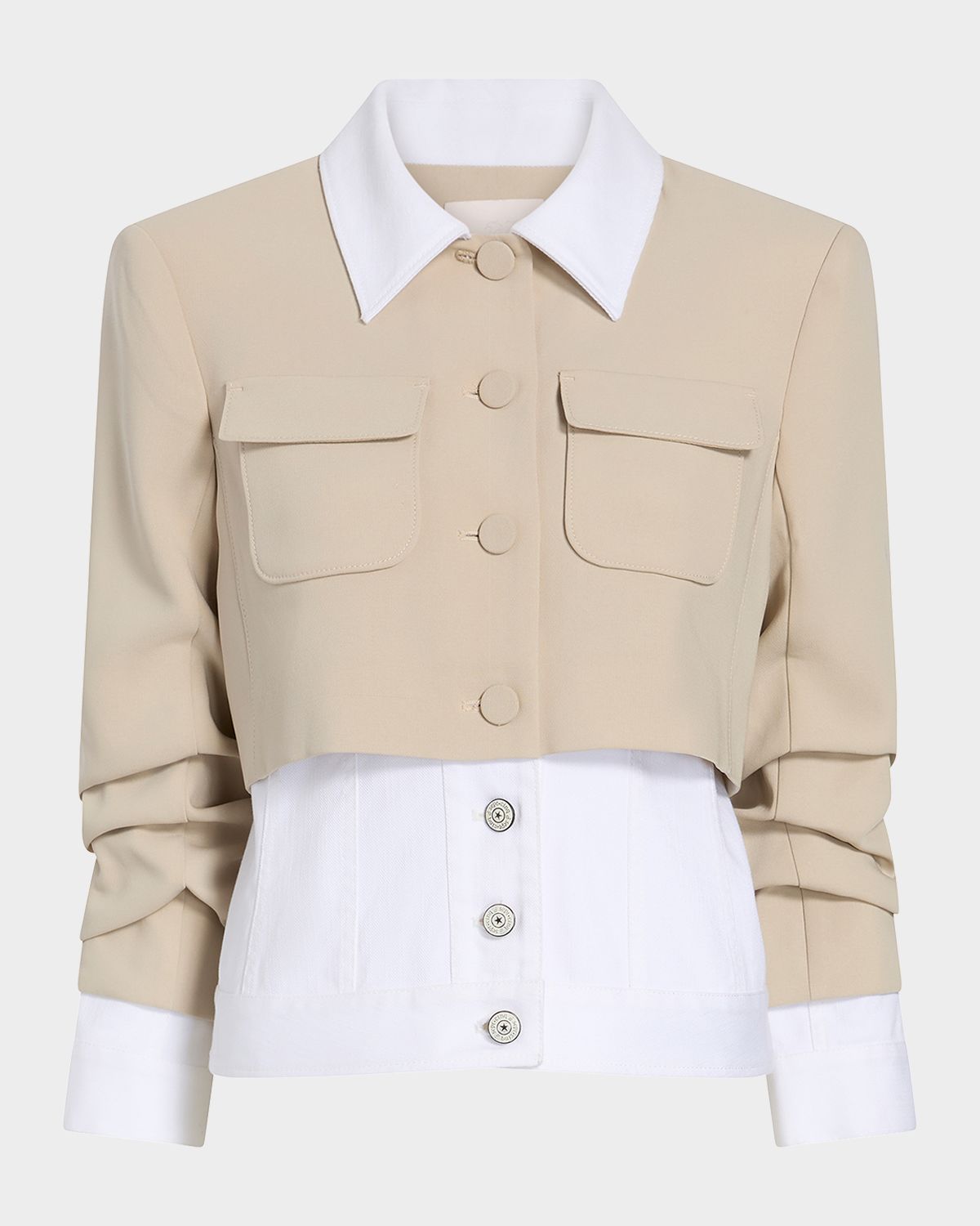 Cinq a Sept Lorraine Mixed-Media Jacket