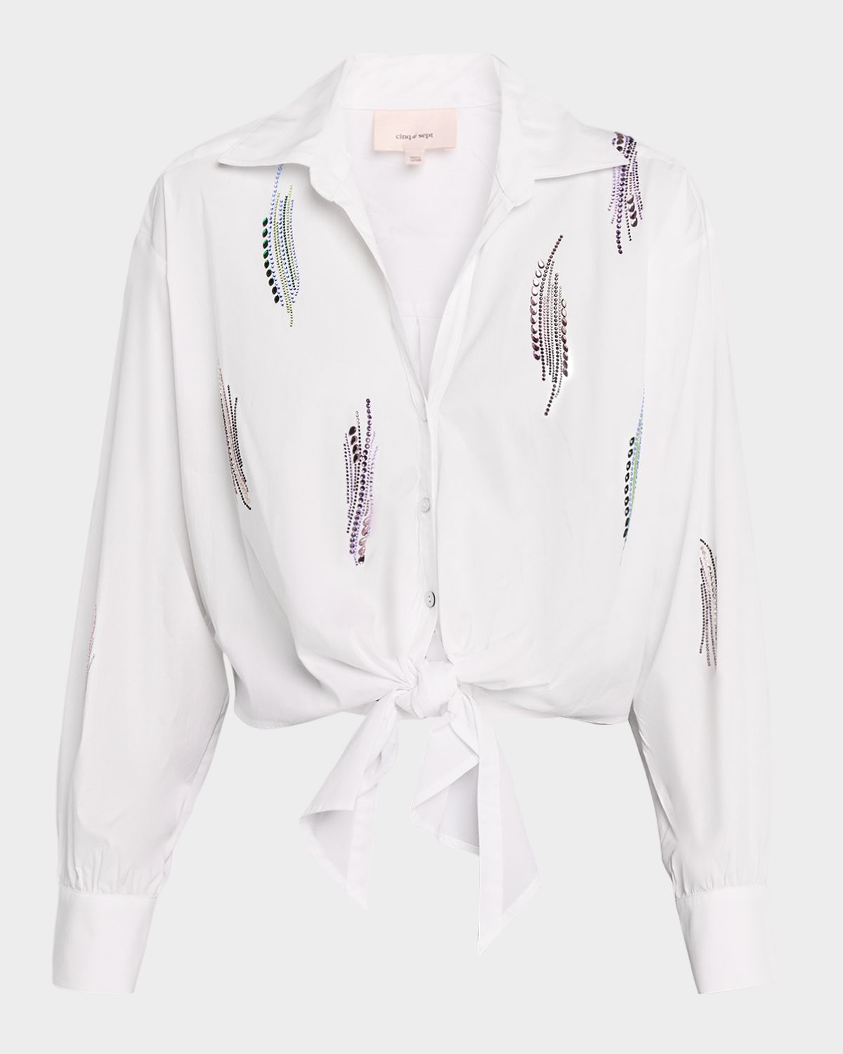 Cinq a Sept Marianna Paillette Whirl Top