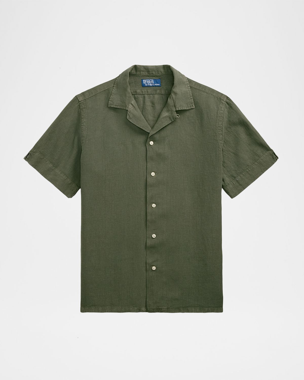 Polo Ralph Lauren Men 's Slub Linen Button-Down Camp Shirt