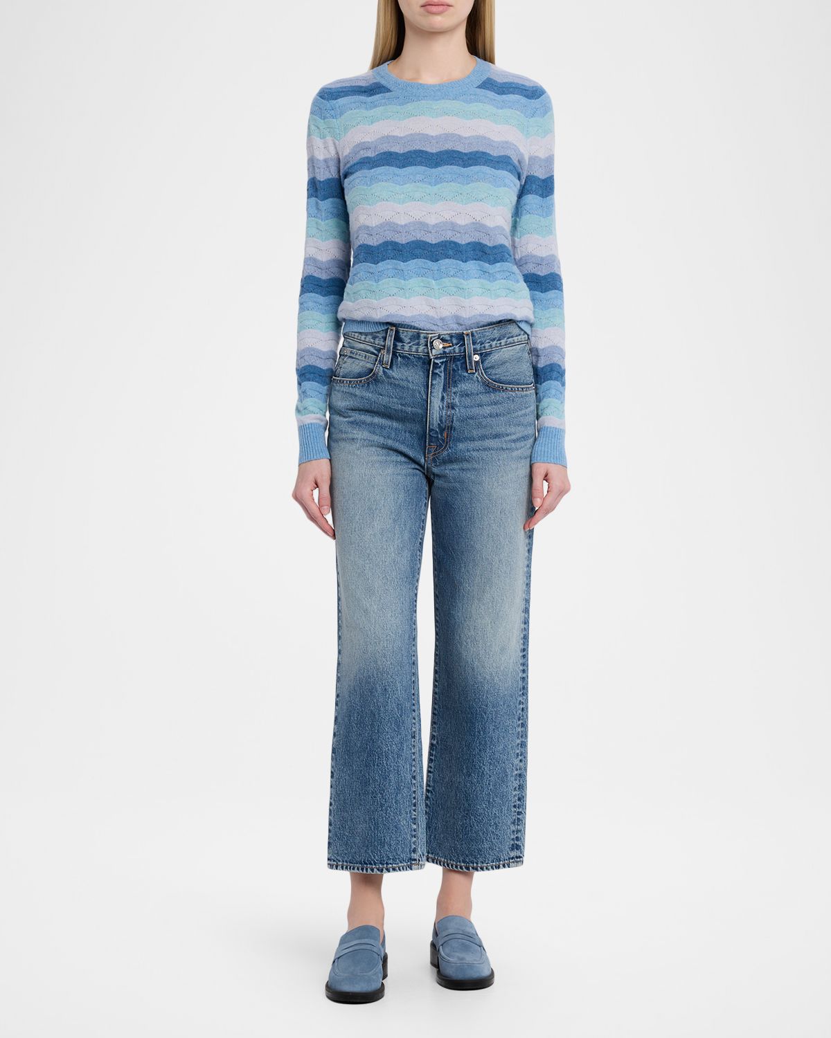 SLVRLAKE Hunter Relaxed Wide Ankle Jeans