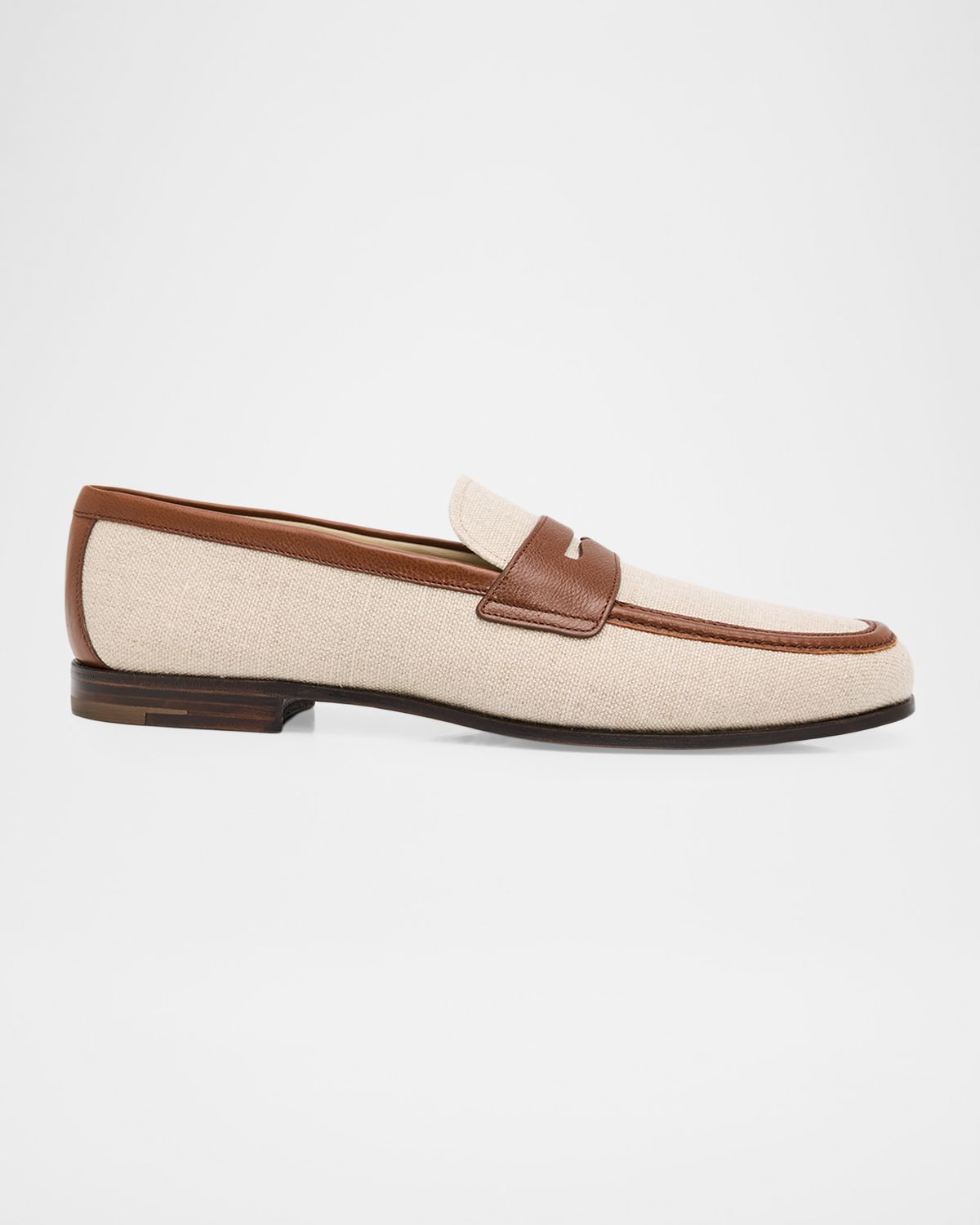 Church 's Men 's Rother Linen & Leather Penny Loafers