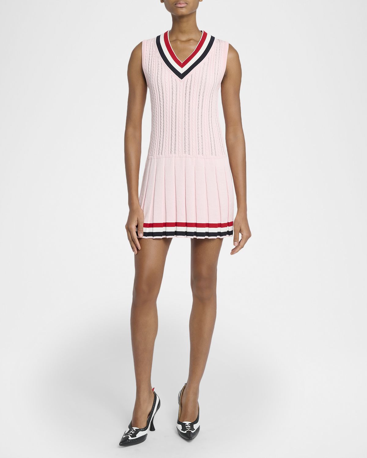 Thom Browne BABY LADDER CABLE DRESS