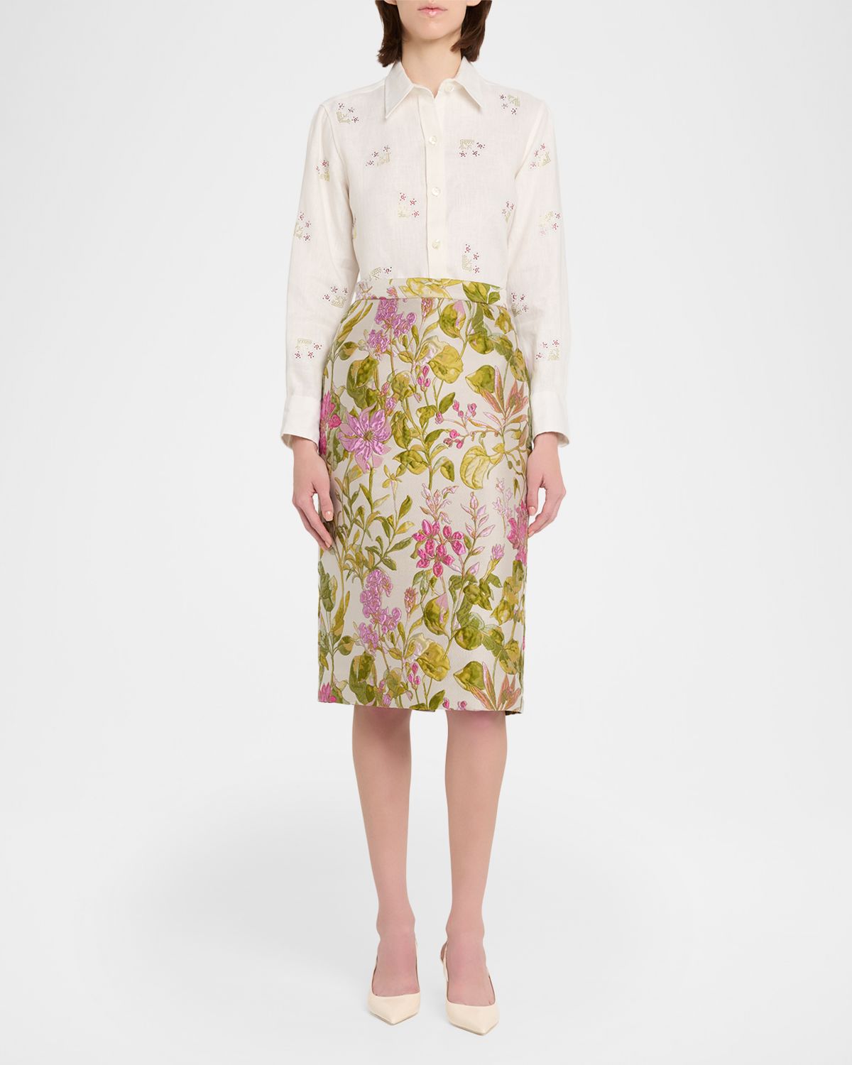 Libertine Dianthus Classic Pencil Skirt