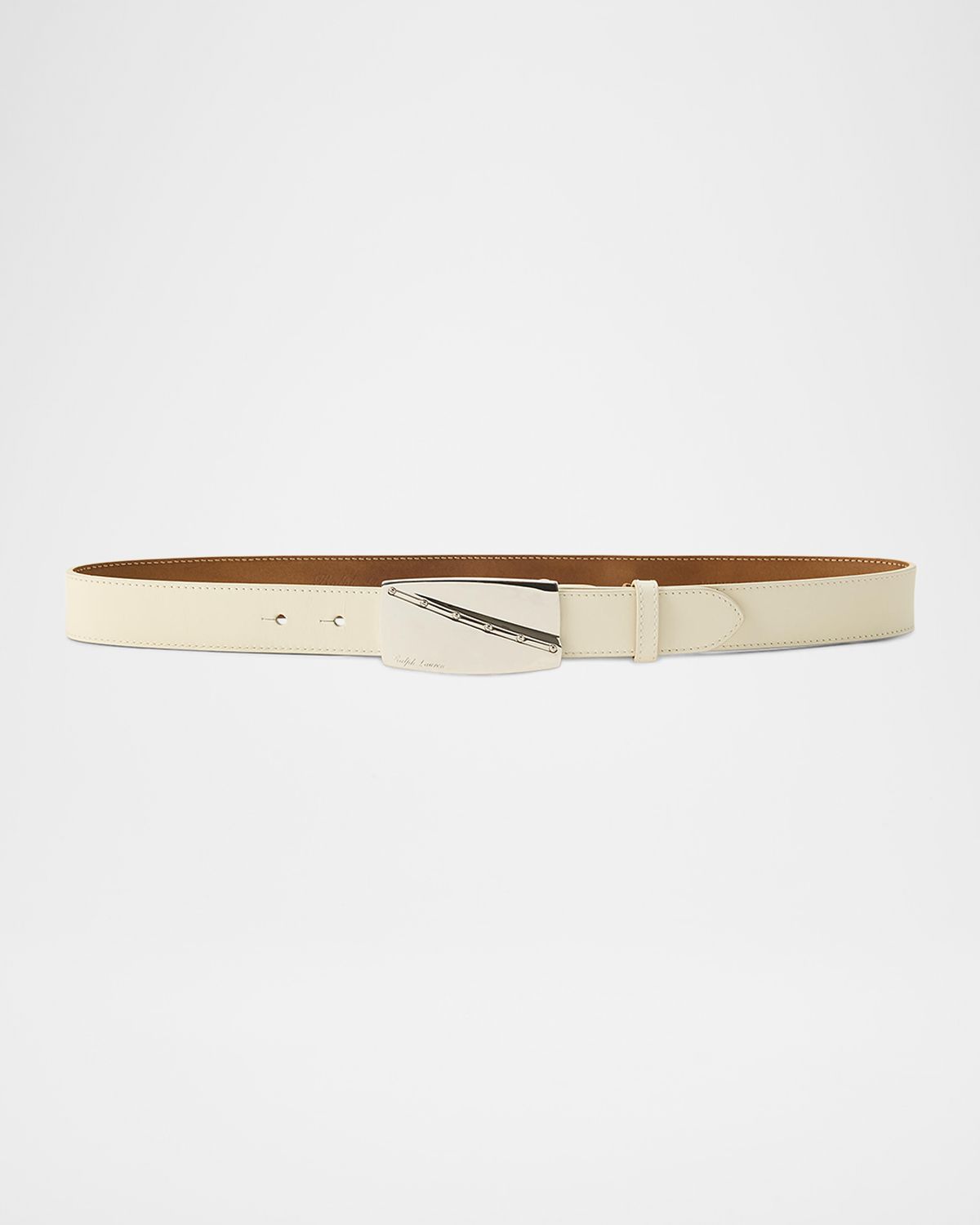Ralph Lauren Collection Logo Buckle Leather Belt, 30mm