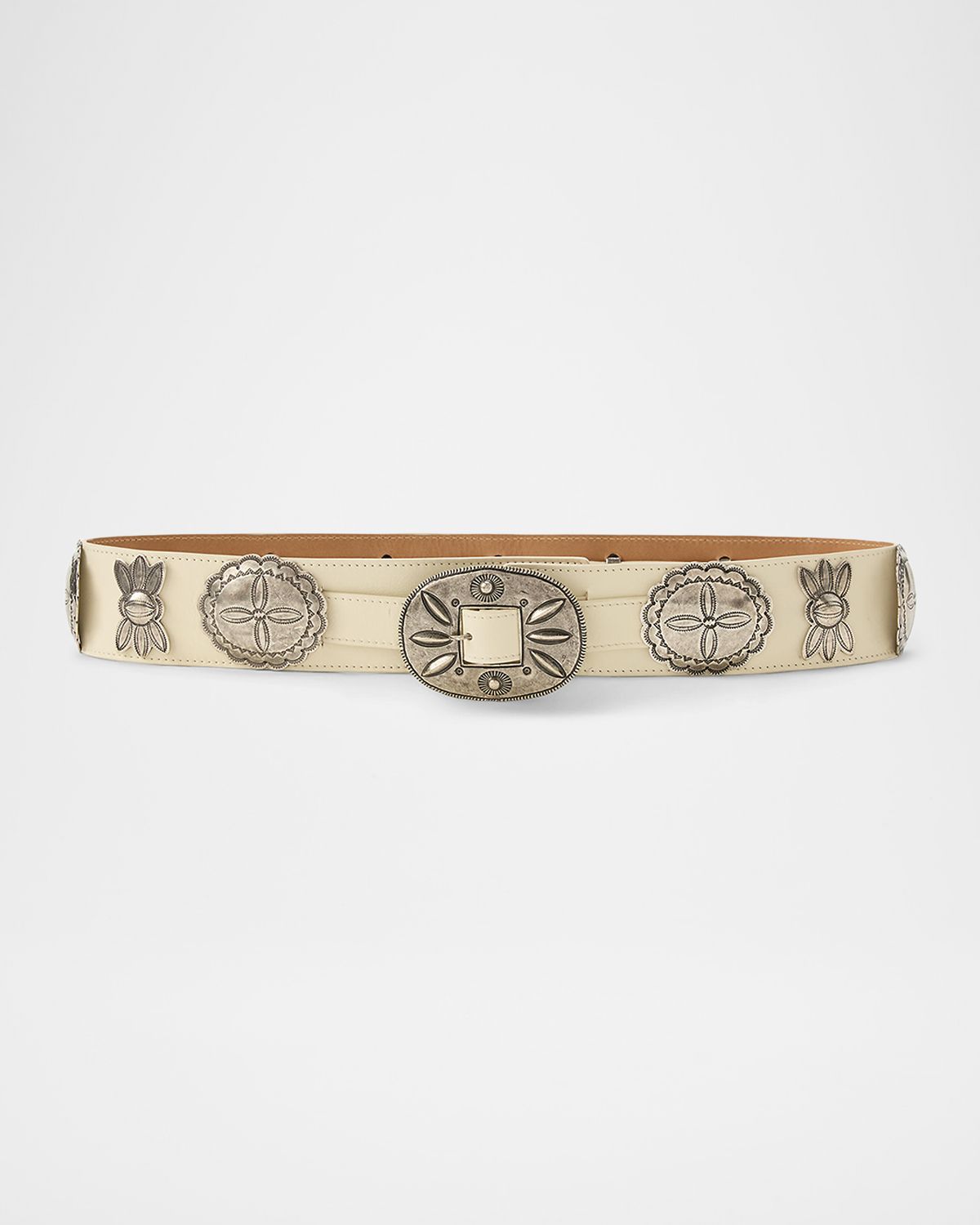 Ralph Lauren Collection Cast Concho Leather Belt, 40mm