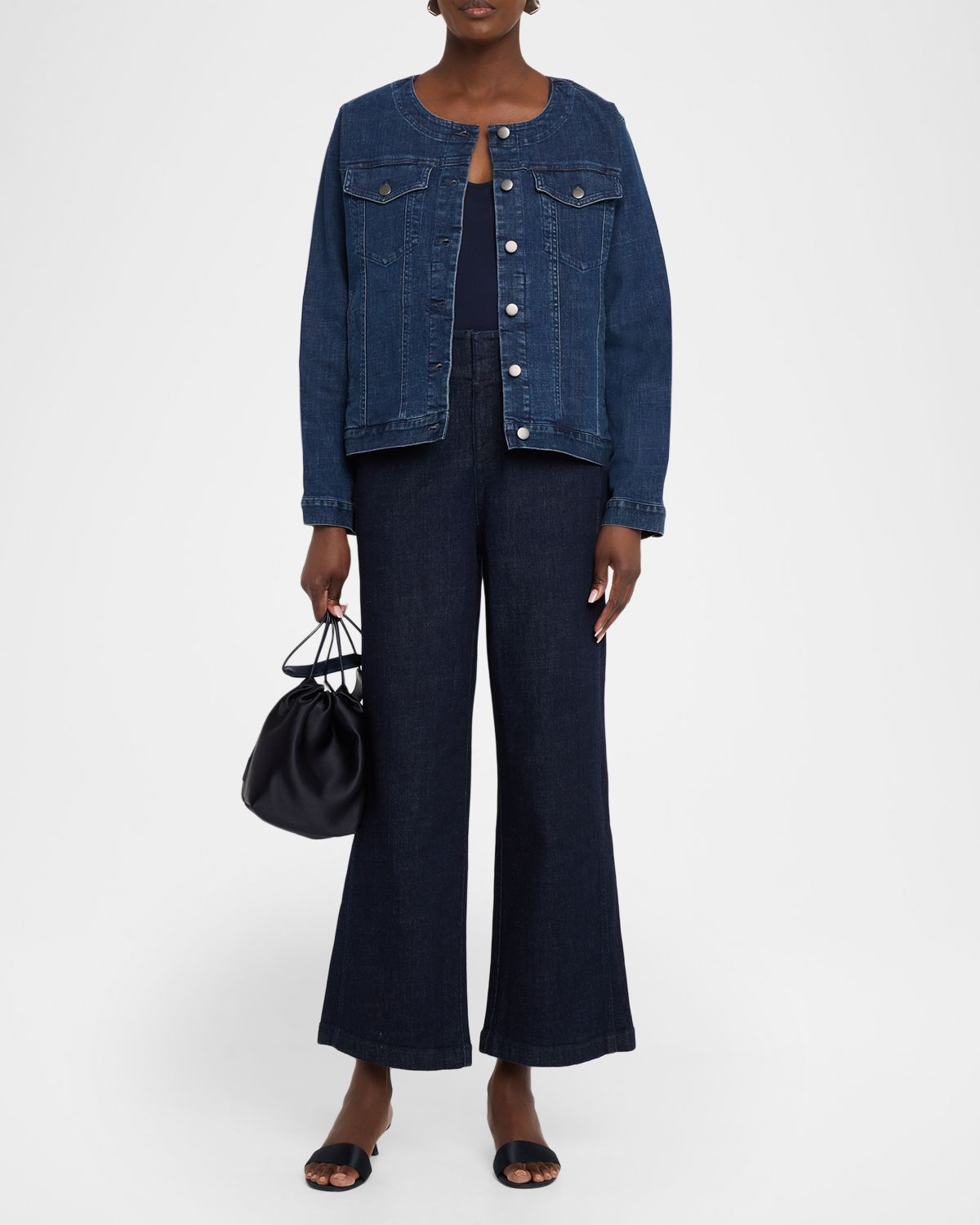 Eileen Fisher Scoop-Neck Silk Jersey Tank Top