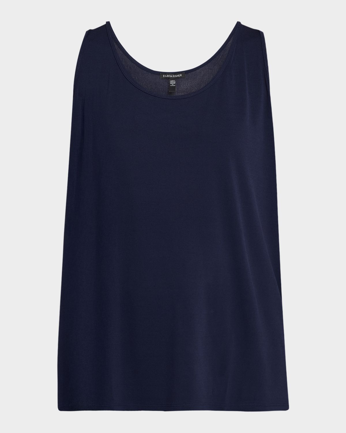 Eileen Fisher Scoop-Neck Silk Jersey Tank Top