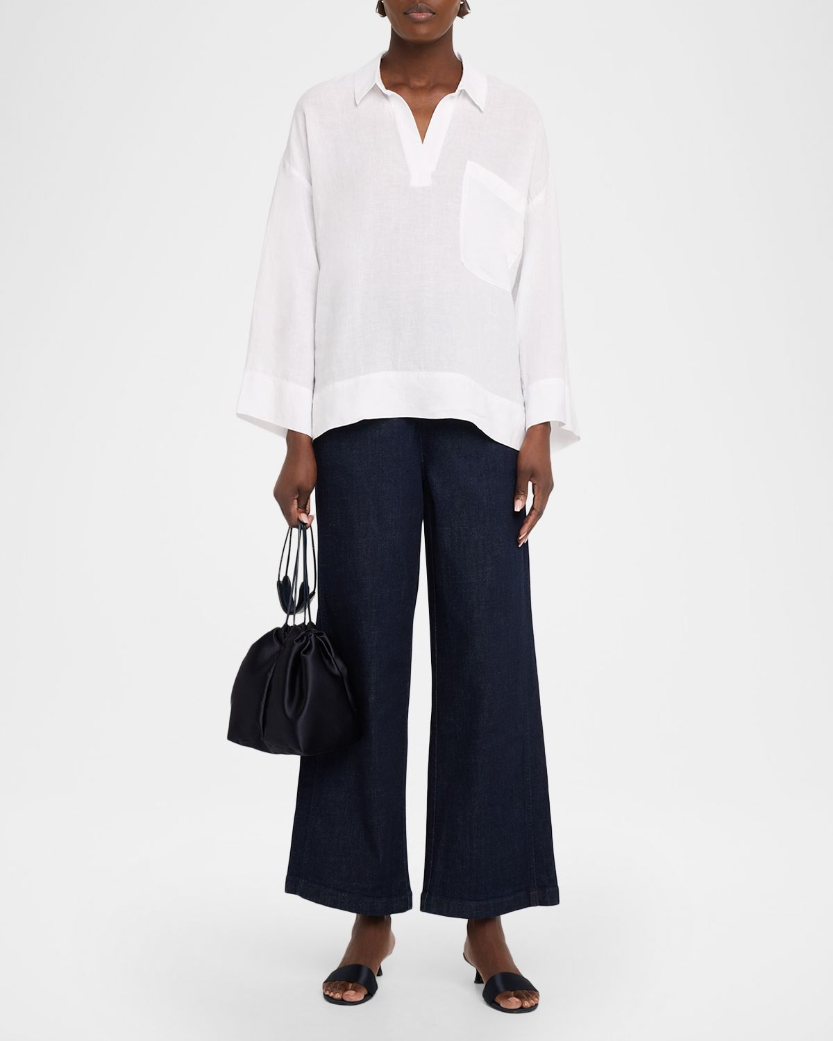 Eileen Fisher Boxy Organic Linen Shirt