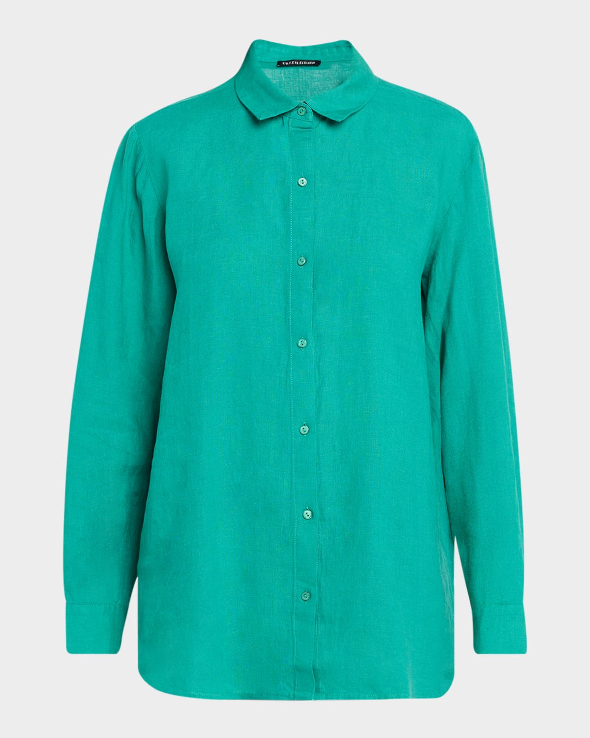 Eileen Fisher Button-Down Organic Linen Shirt