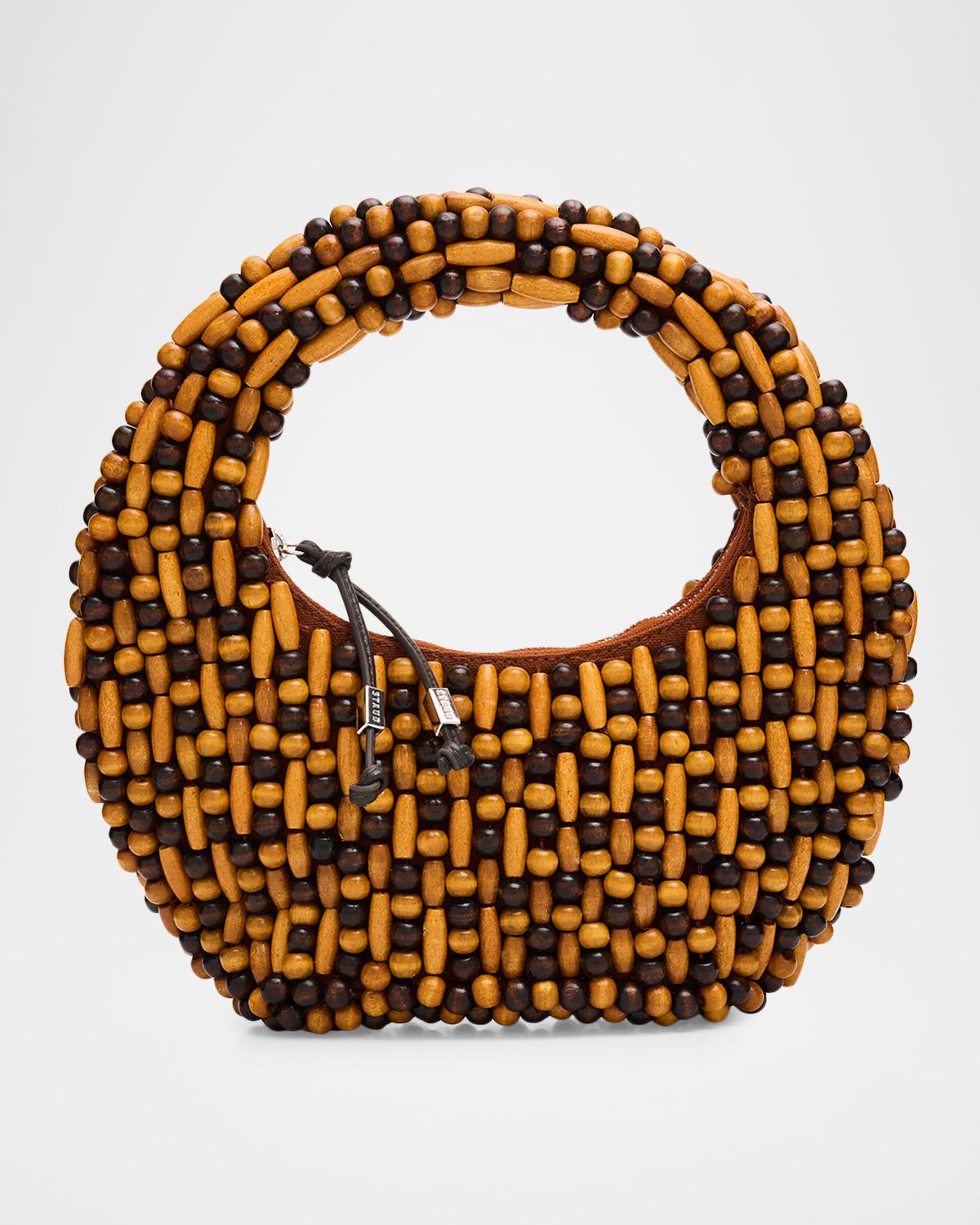 STAUD Reef Beaded Top-Handle Bag