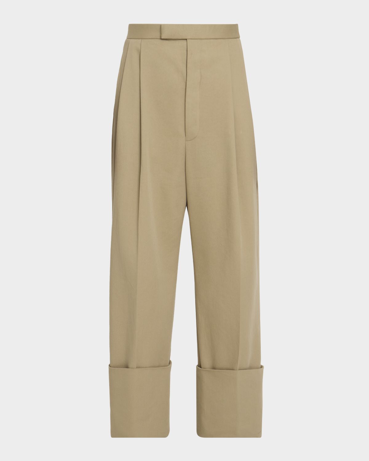 Thom Browne Men 's Cotton High-Rise Pleated Wide Leg Trousers | Thumbnail 5 Thom Browne Men 's Cotton High-Rise Pleated Wide Leg Trousers | Thumbnail 5