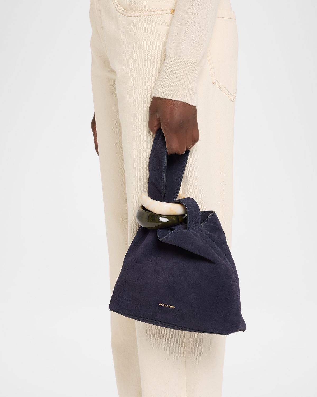 Veronica Beard Swing Stone Loop Suede Bag | Thumbnail 7 Veronica Beard Swing Stone Loop Suede Bag | Thumbnail 7