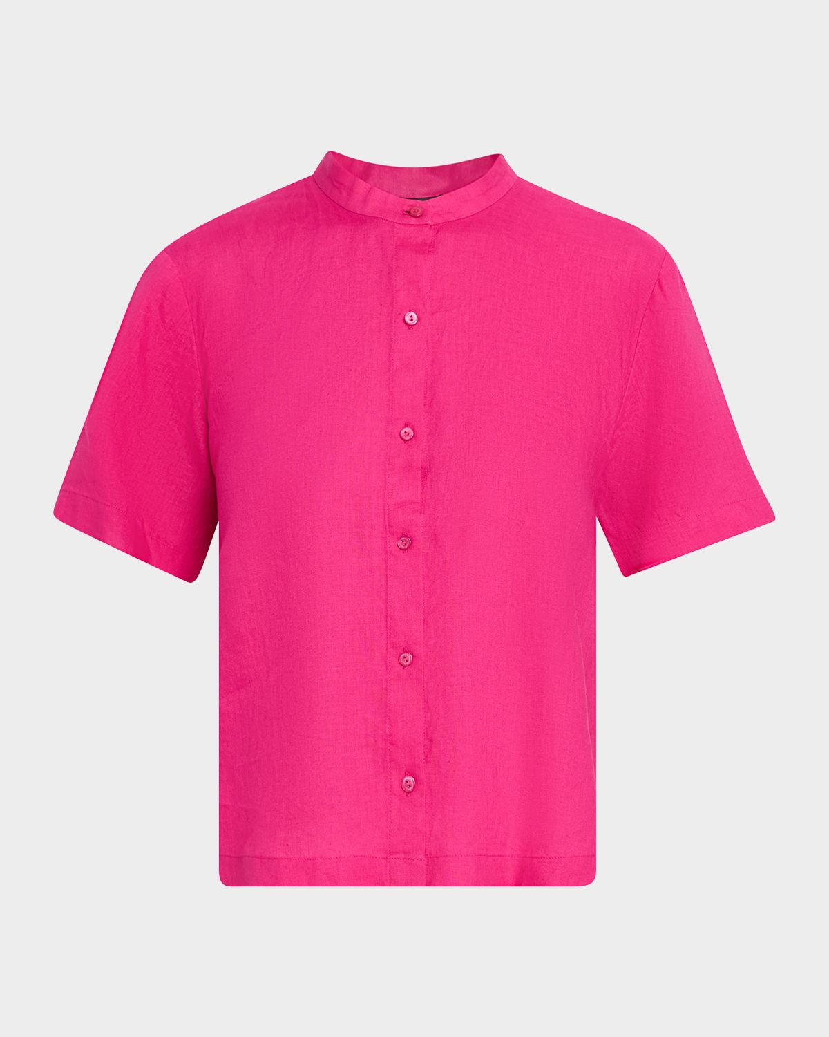 Eileen Fisher Button-Down Organic Linen Shirt