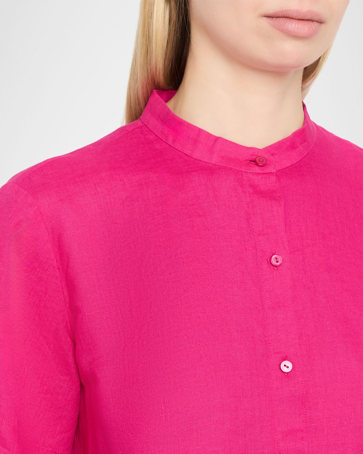 Eileen Fisher Button-Down Organic Linen Shirt | Thumbnail 5