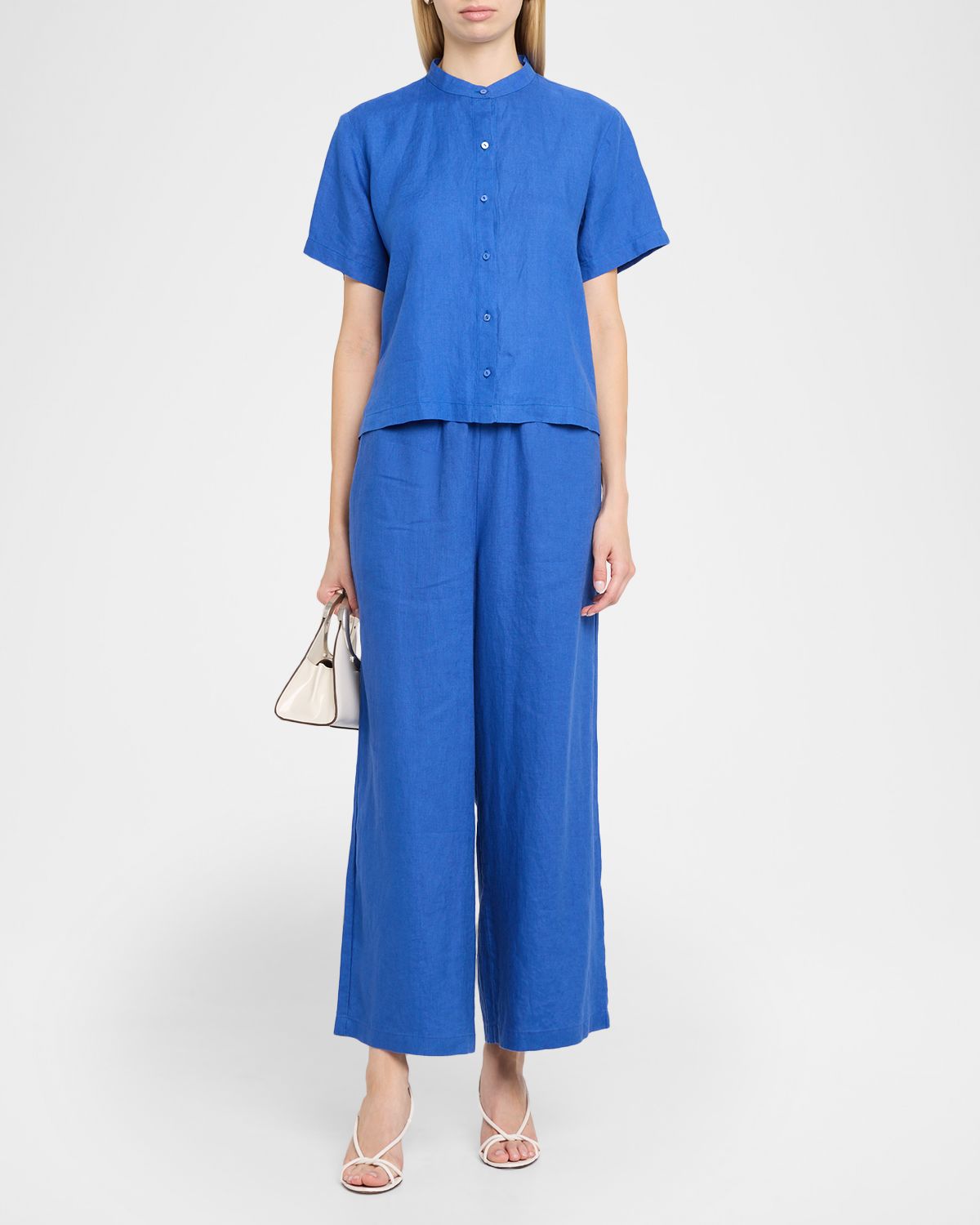 Eileen Fisher Button-Down Organic Linen Shirt | Thumbnail 2