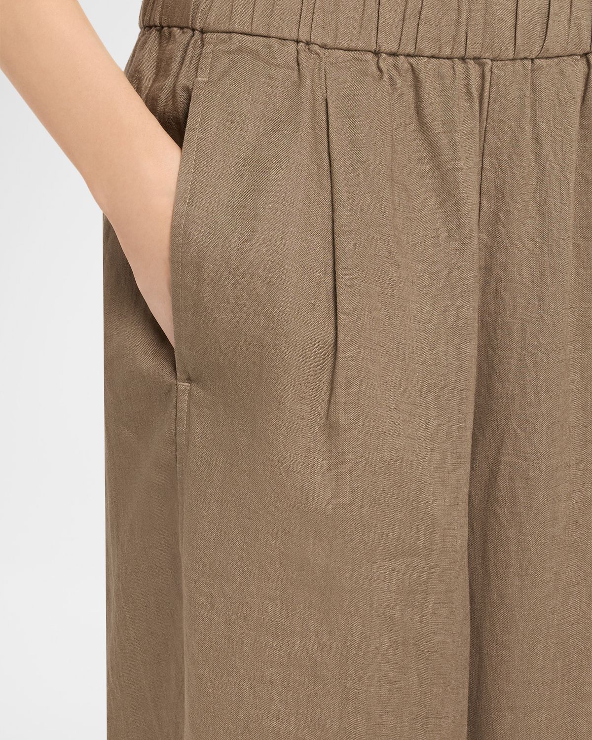 Eileen Fisher Cropped Organic Linen Lantern Pants | Thumbnail 5