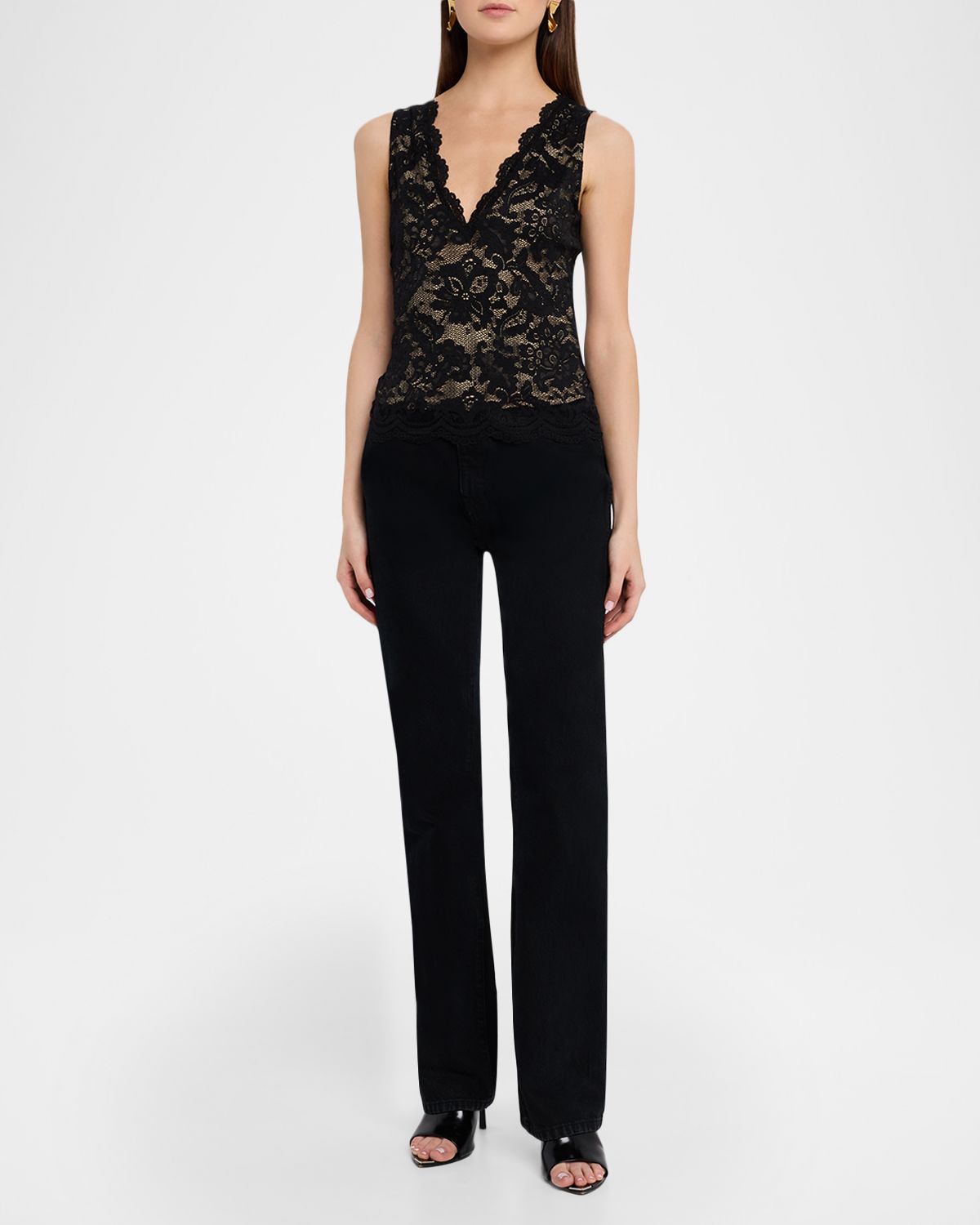 Generation Love Leila Lace V-Neck Tank Top | Thumbnail 5 Generation Love Leila Lace V-Neck Tank Top | Thumbnail 5