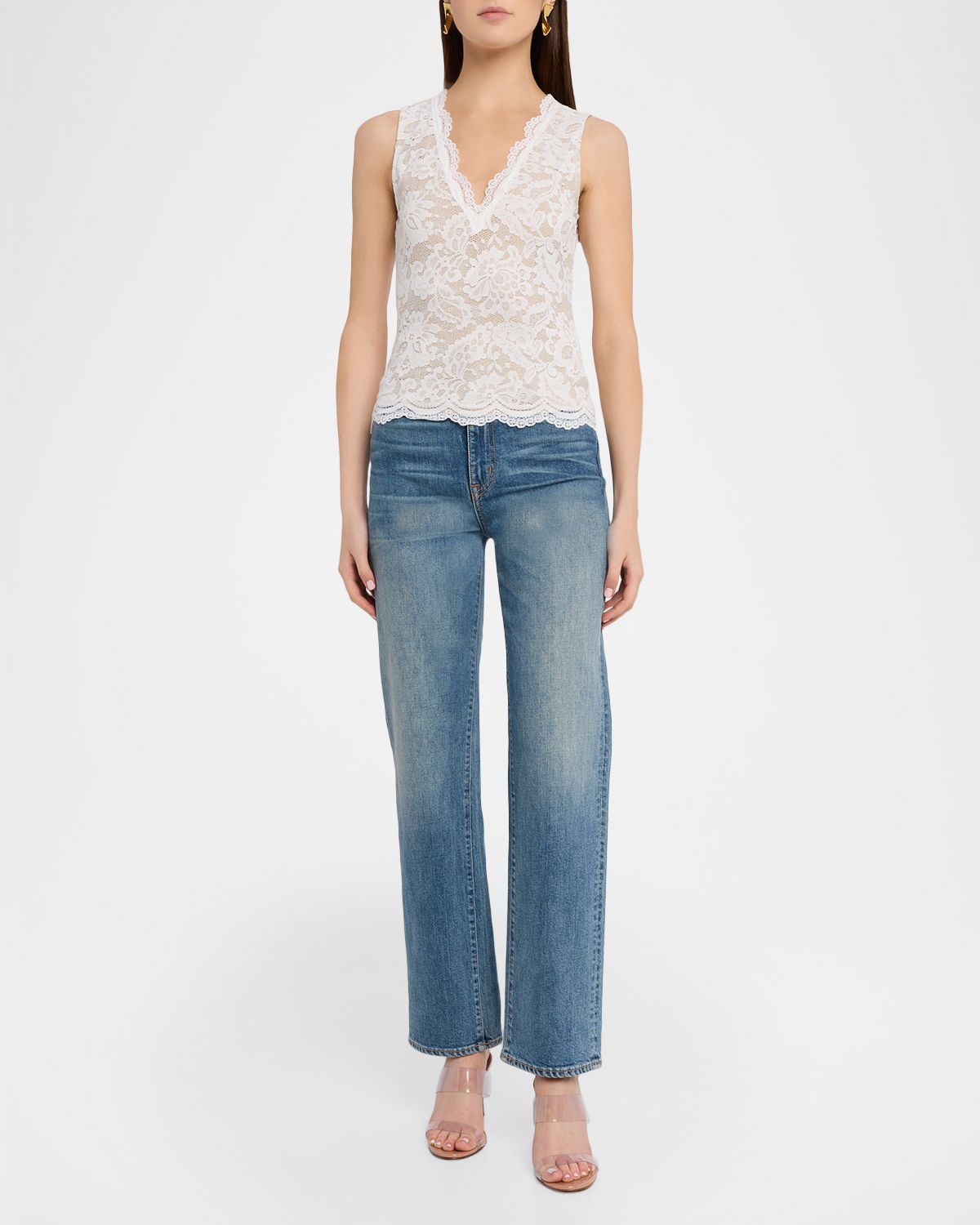 Generation Love Leila Lace V-Neck Tank Top