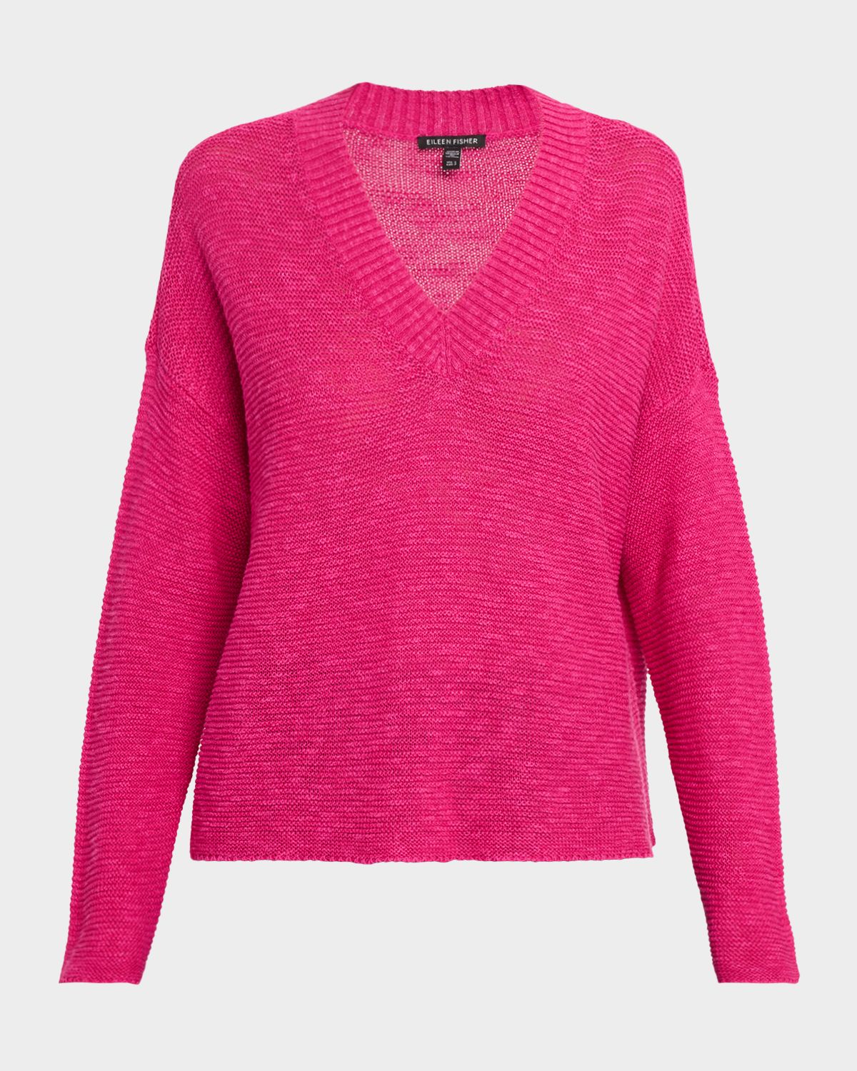 Eileen Fisher Organic Linen-Organic Cotton Knit Sweater