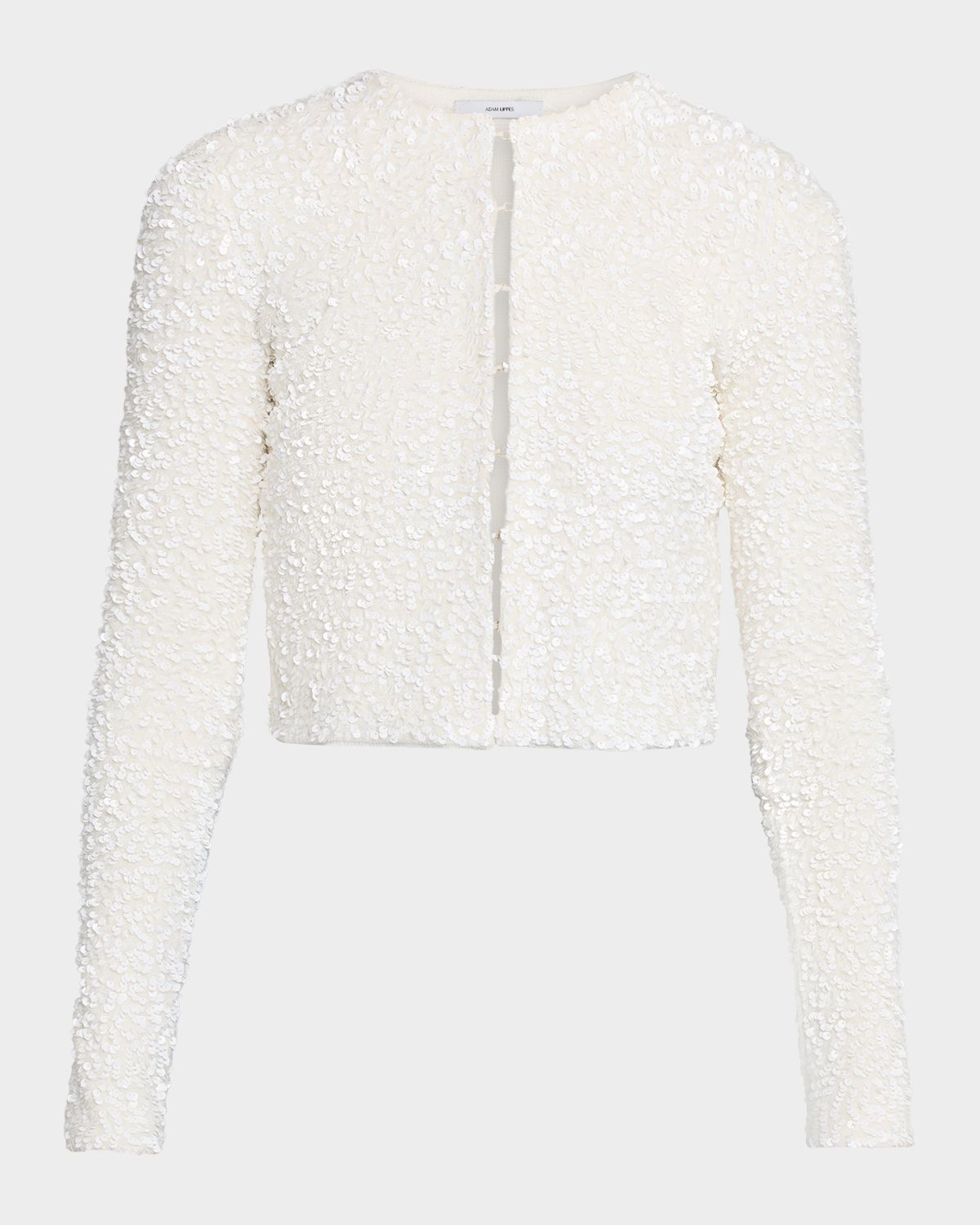 Adam Lippes Raya Sequin Cropped Cardigan