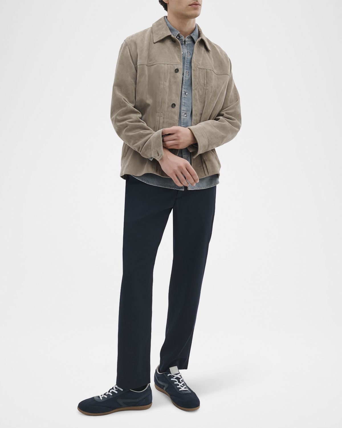 Rag & Bone Men 's Dwight Suede Shirt Jacket