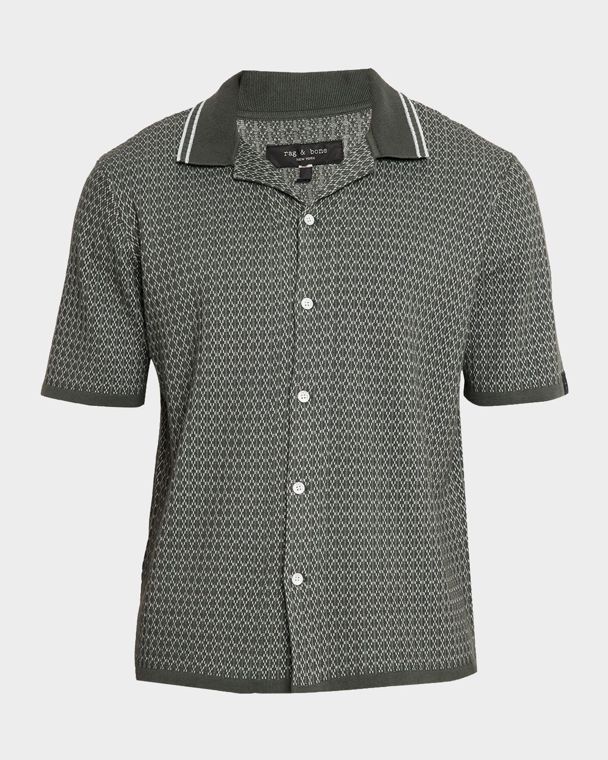 Rag & Bone Men 's Harvey Cotton-Blend Short-Sleeve Shirt