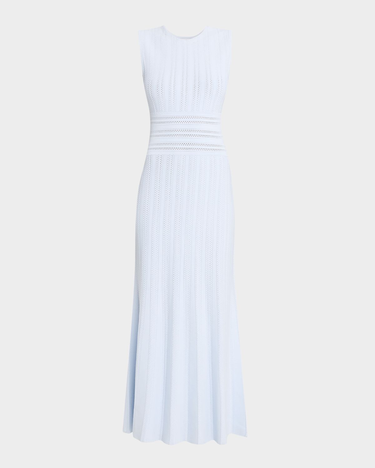 Adam Lippes Sloan Pointelle Knit Sleeveless Midi Dress