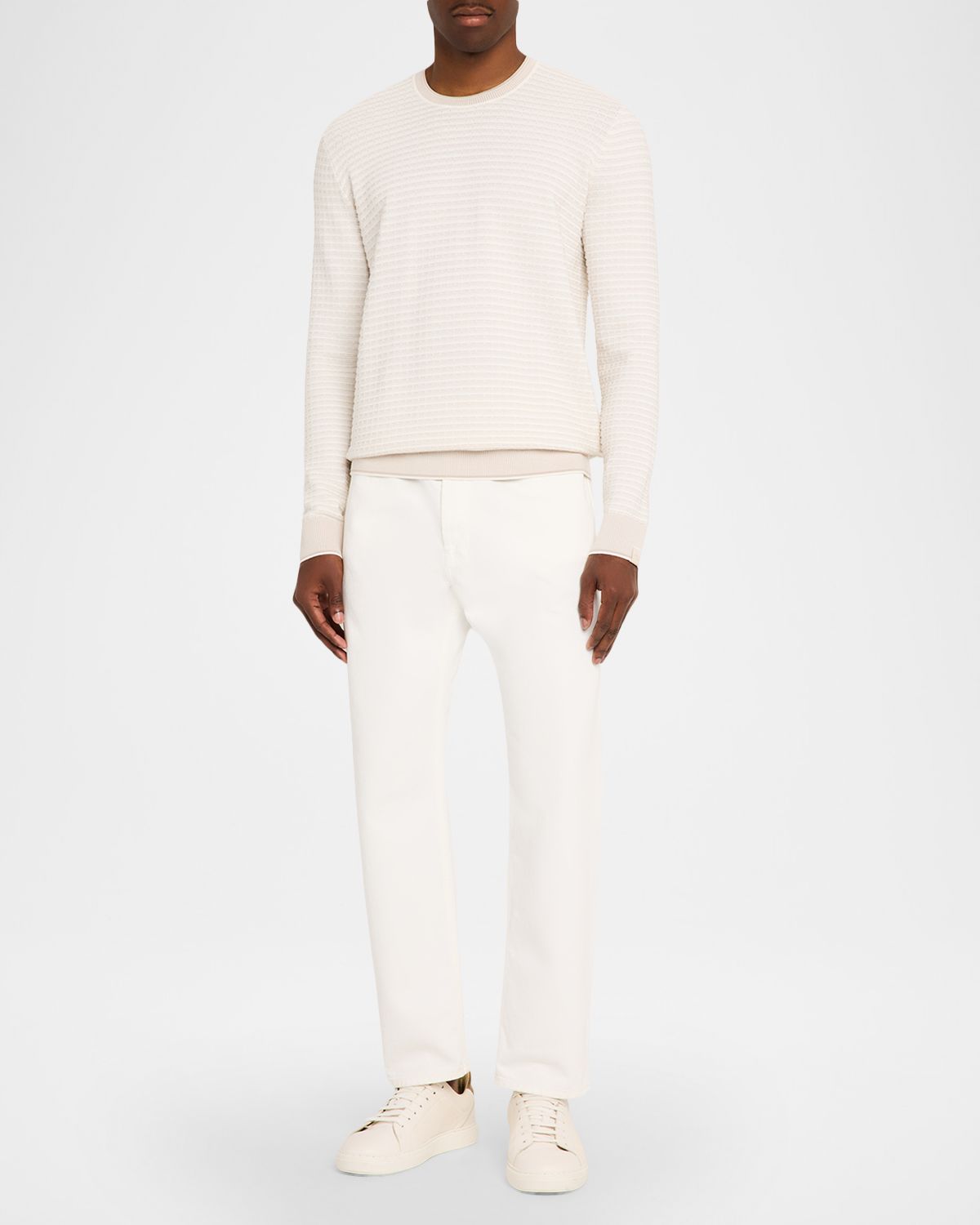 Rag & Bone Men 's Harvey Stripe Crewneck Sweater