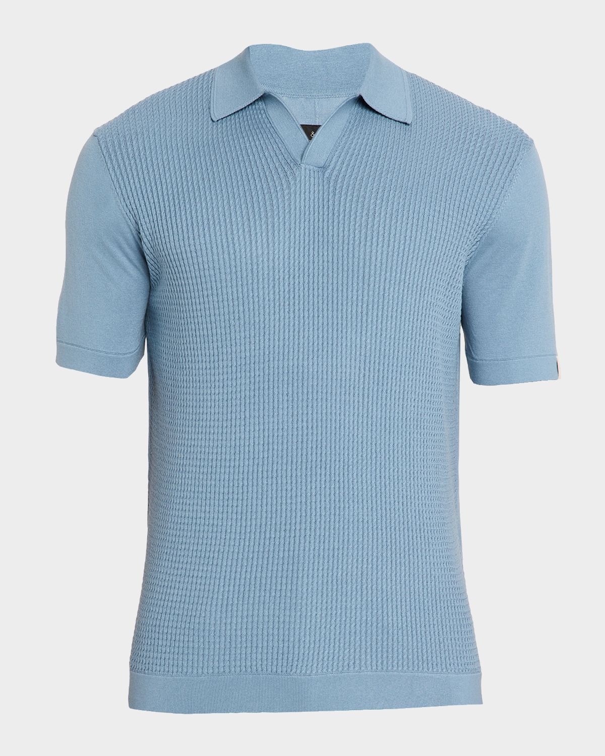 Rag & Bone Men 's Saxon Silk-Cotton Polo Shirt