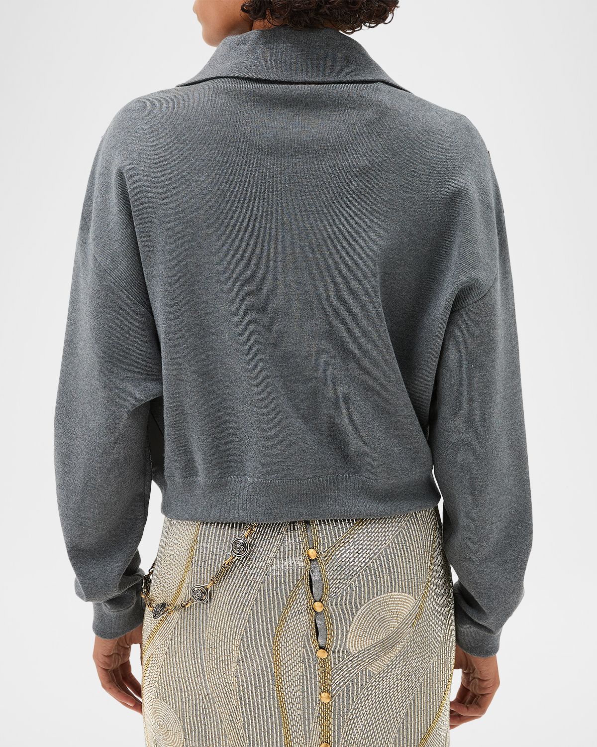 Versace Suede Patchwork Zip Jacket