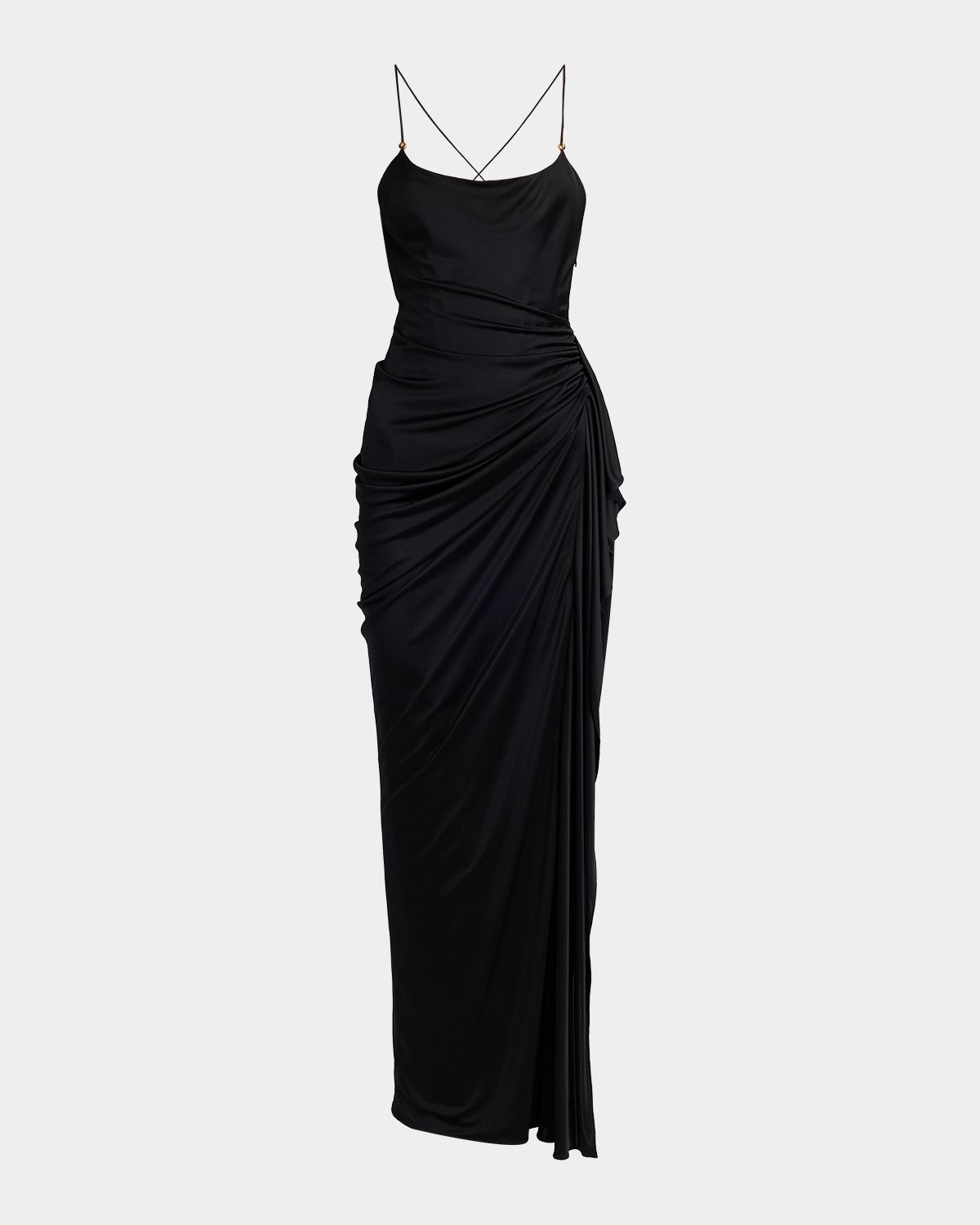 Versace Draped Open-Back Gown | Thumbnail 6 Versace Draped Open-Back Gown | Thumbnail 6