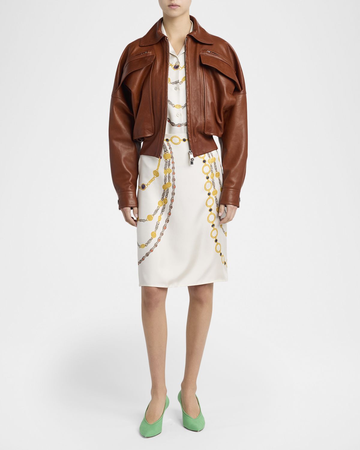 Versace Blouson Leather Jacket