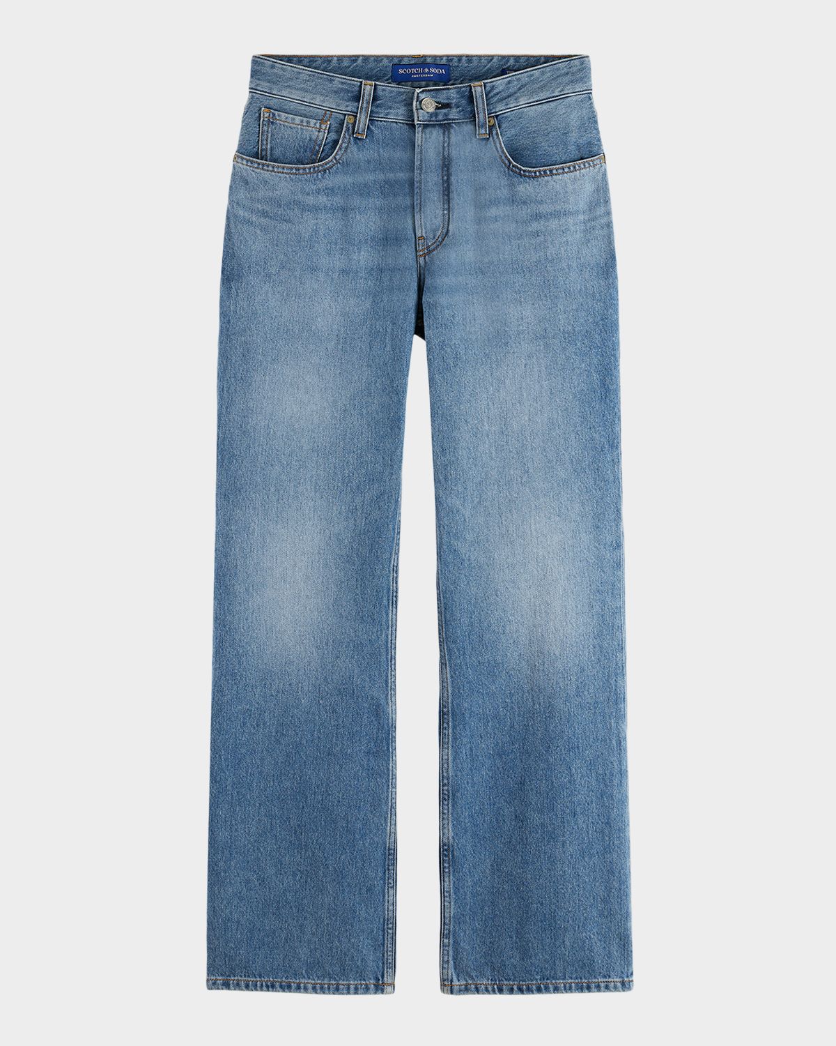 Scotch & Soda The Beat 70's Mid-Rise Straight-Leg Jeans