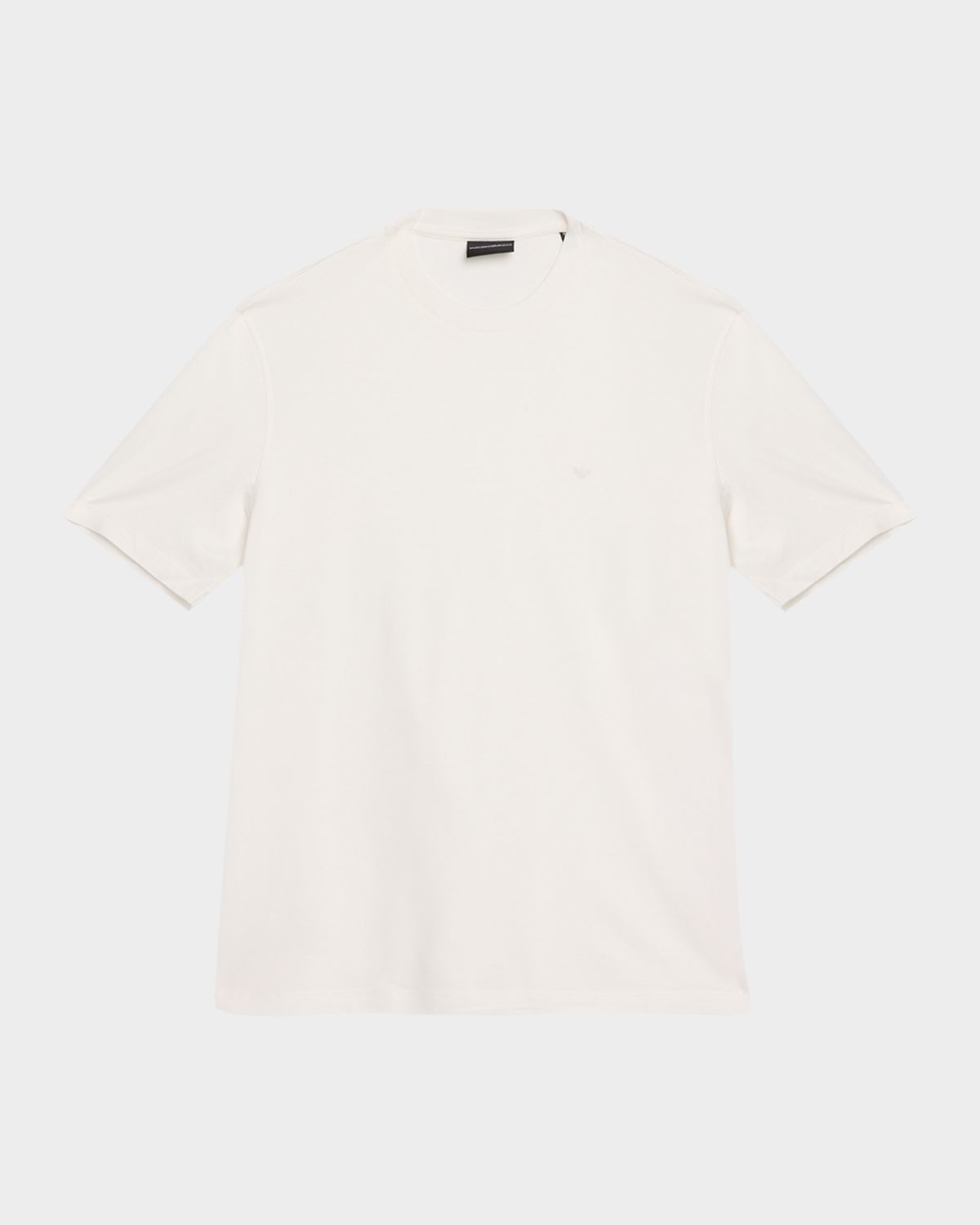 Emporio Armani Men 's Lyocell and Cotton Crewneck T-Shirt