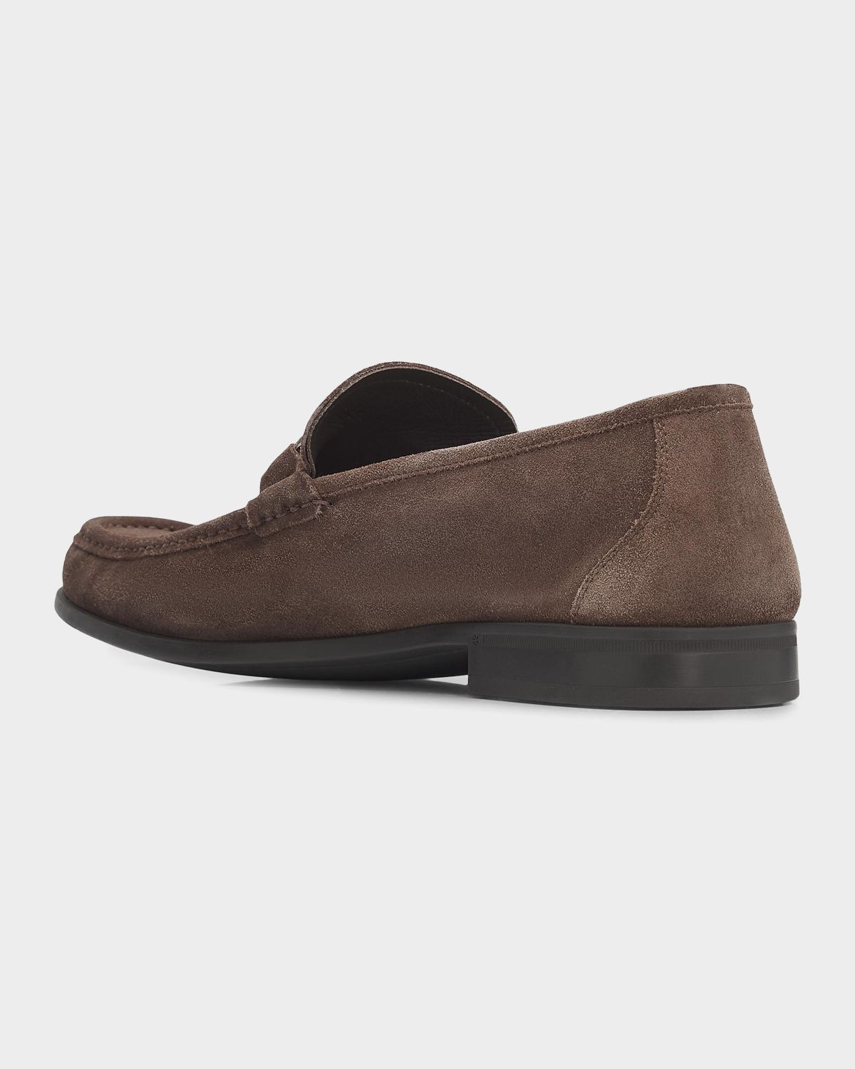 Ferragamo Men 's Grandioso Suede Gancini-Bit Loafers | Thumbnail 3