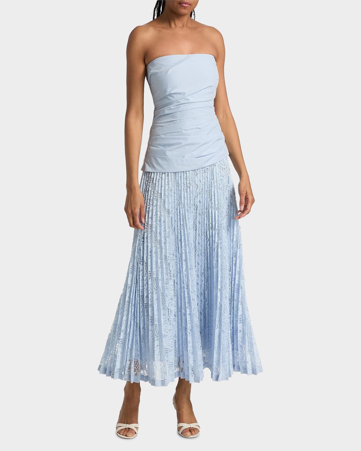 SIMKHAI Annalise Cotton Lace Midi Dress