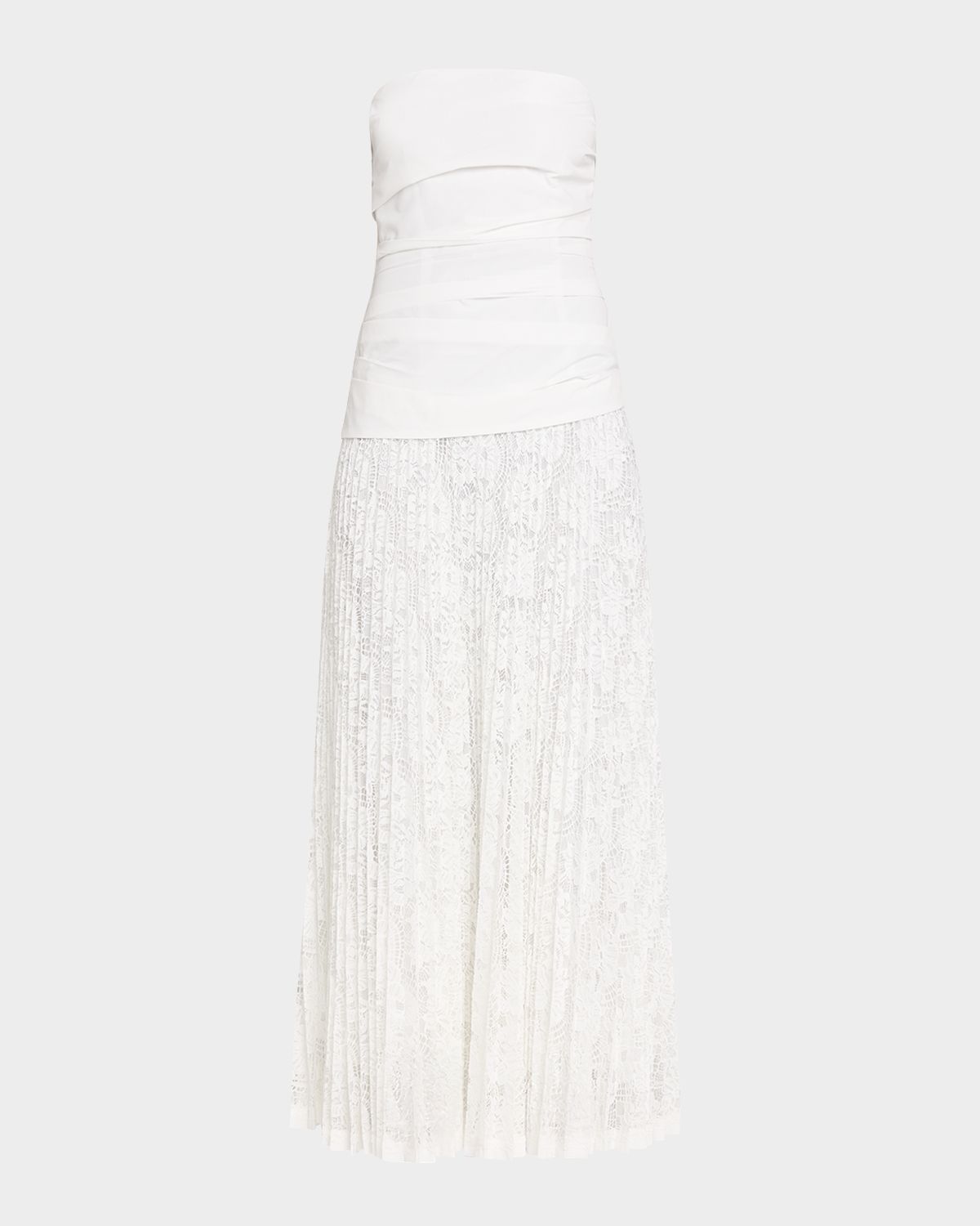SIMKHAI Annalise Cotton Lace Midi Dress