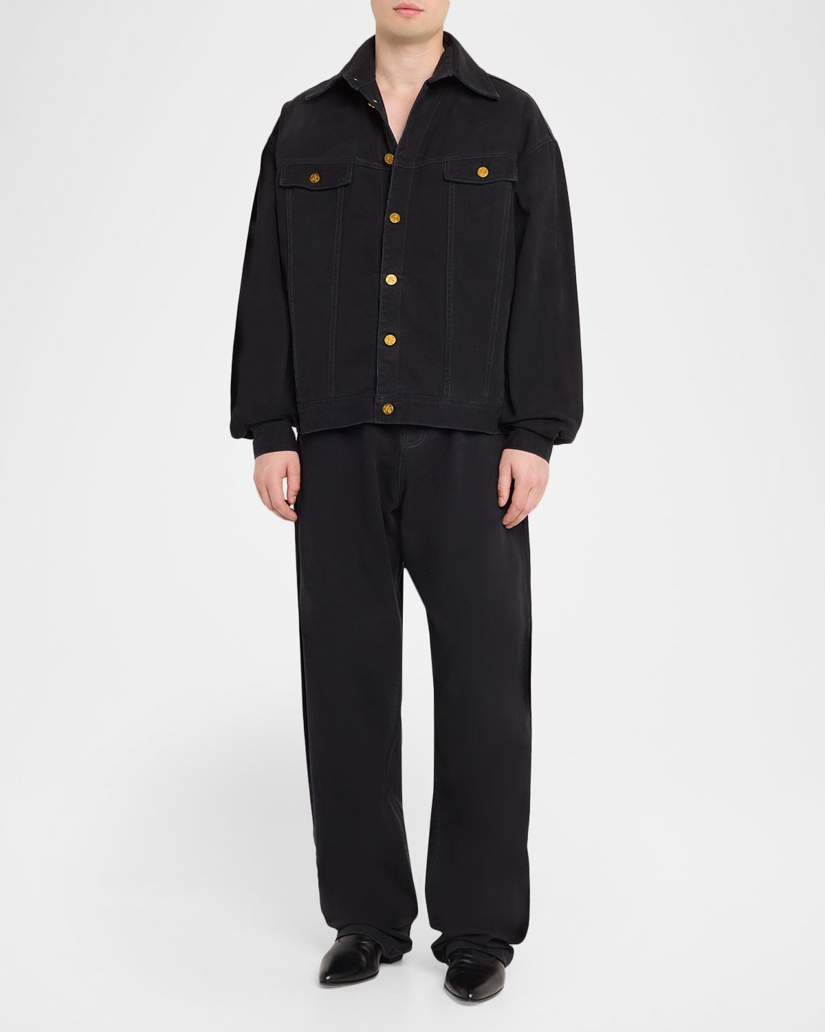 Willy Chavarria Men 's Bad Boy Barrel Leg Jeans - Men's Clothing