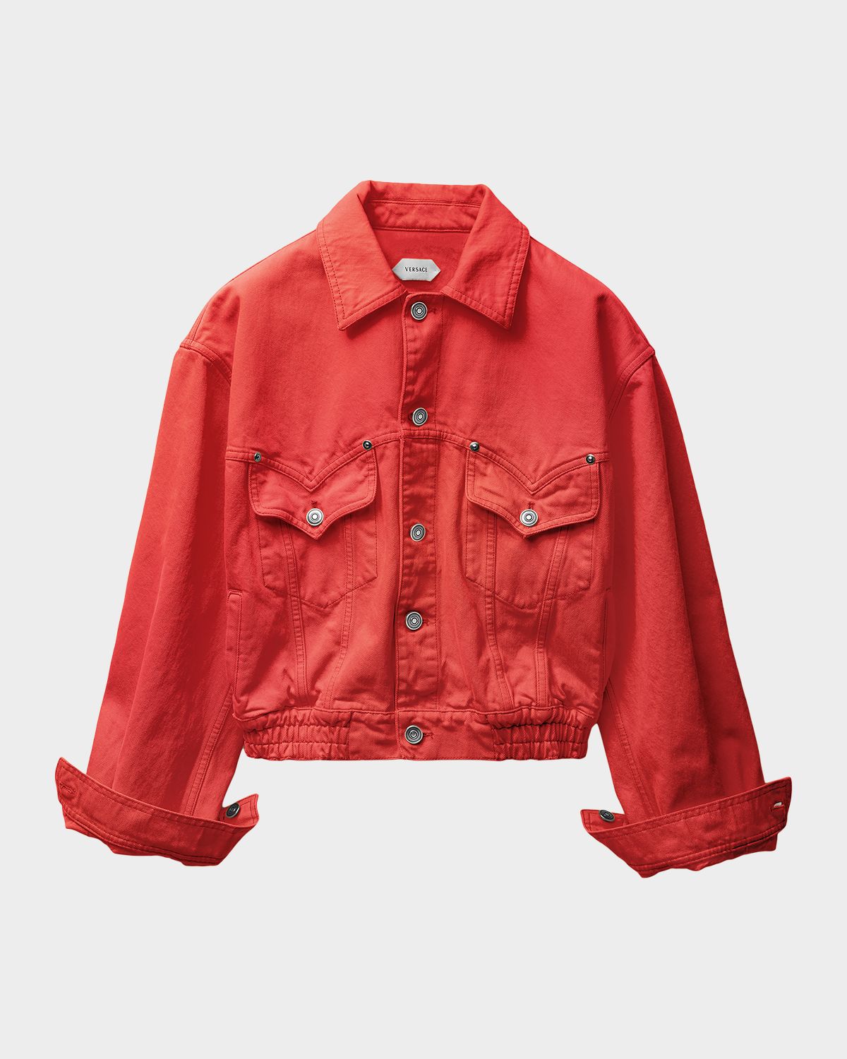Versace Oversized Blouson Denim Jacket | Thumbnail 4 Versace Oversized Blouson Denim Jacket | Thumbnail 4