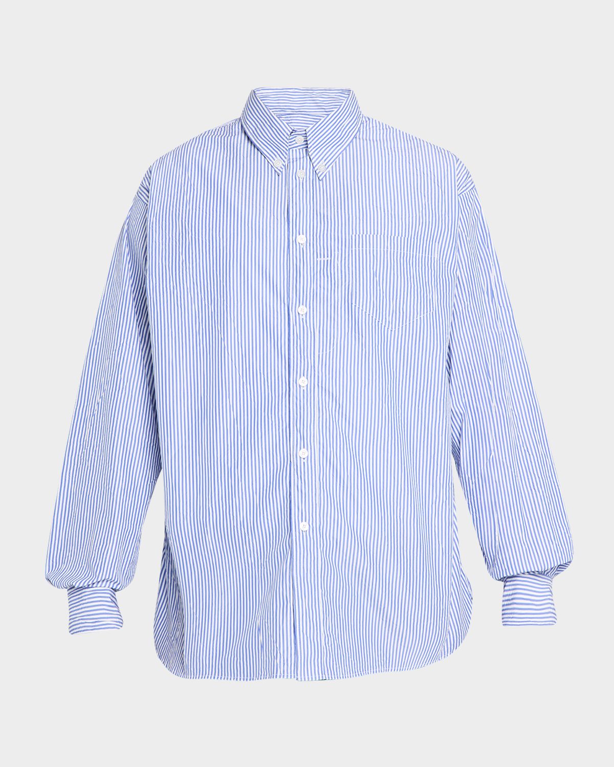 Willy Chavarria Men 's Veterano-Stripe Cotton-Blend Sport Shirt