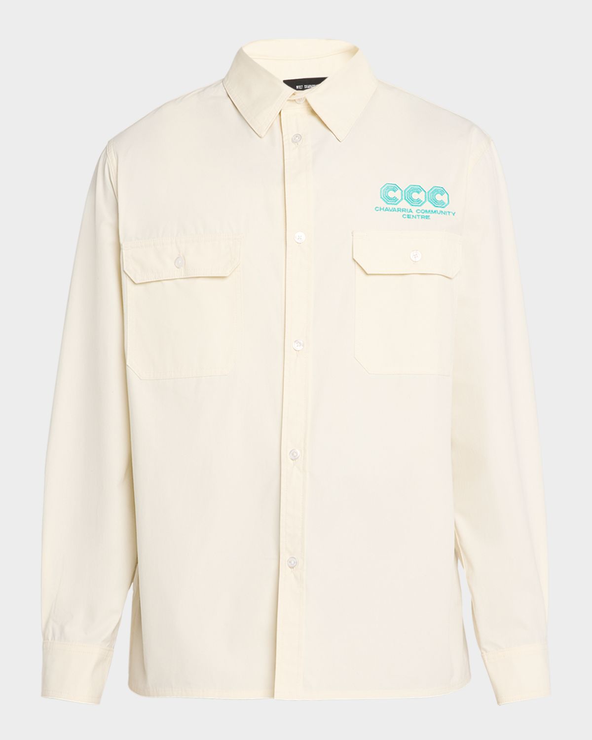 Willy Chavarria Men 's Corcoran Button-Down Workshirt