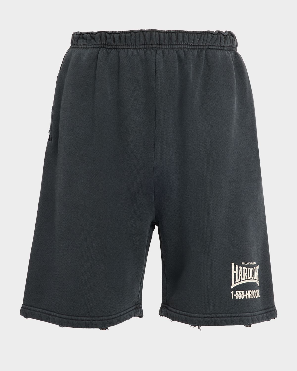 Willy Chavarria Men 's Hardcore Relaxed Buffalo-Fit Fleece Shorts