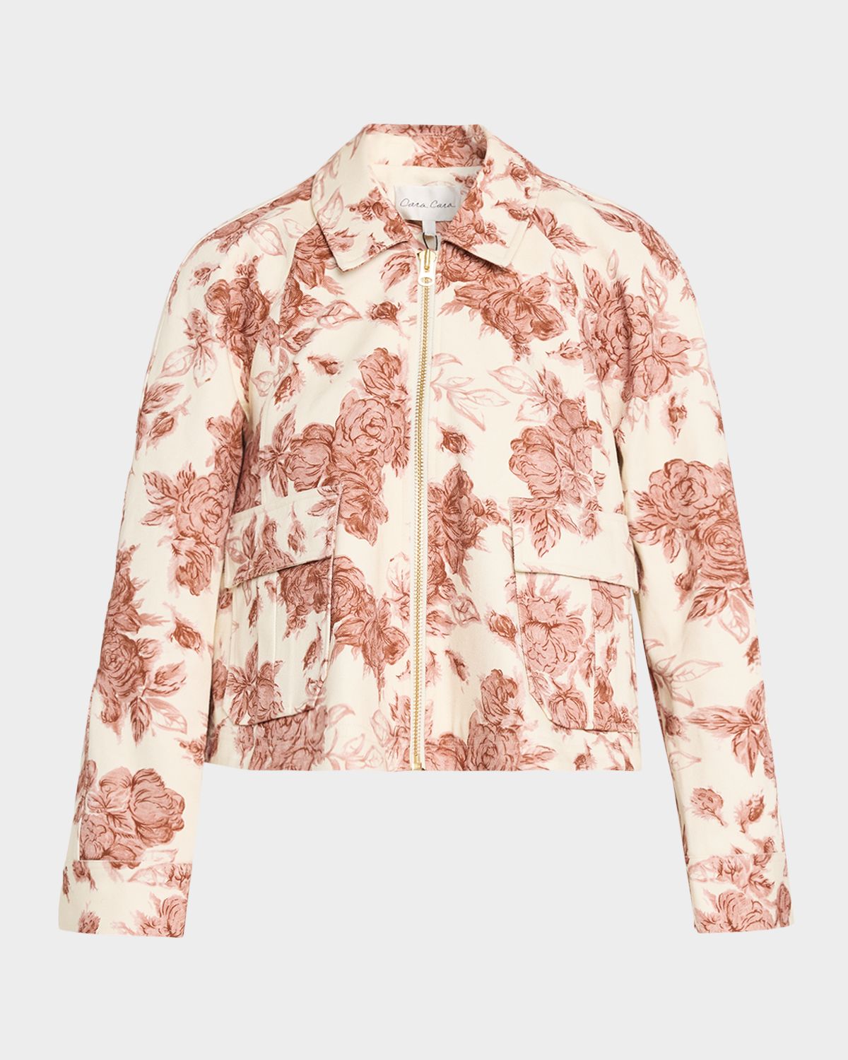Cara Cara Andrew Floral Denim Shirt Jacket