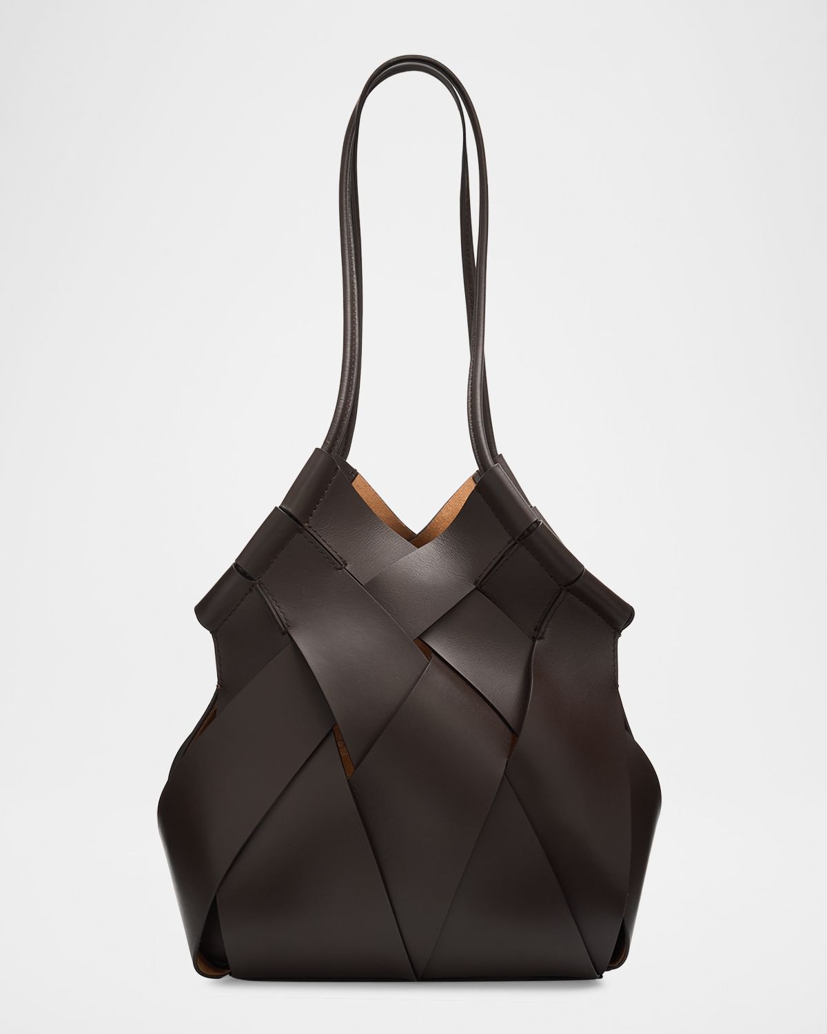 Ulla Johnson Charlotte Woven Leather Shoulder Bag