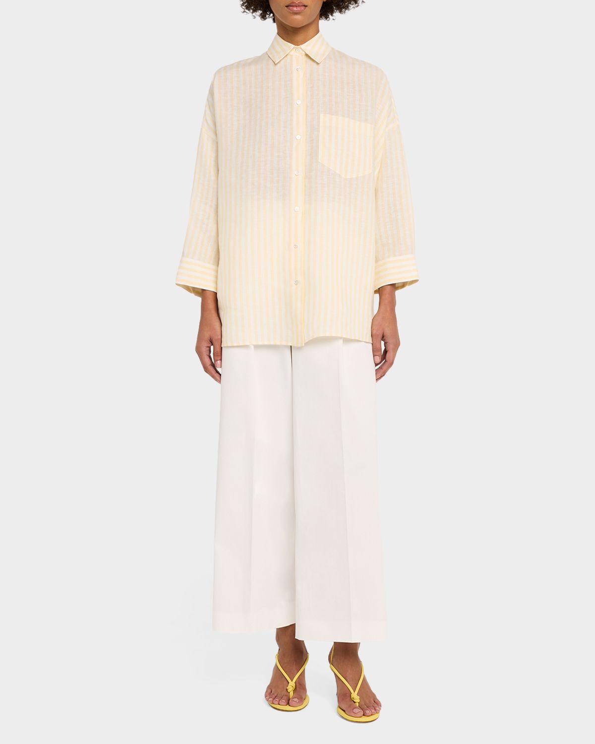 Weekend Max Mara Panetto Striped Linen Shirt