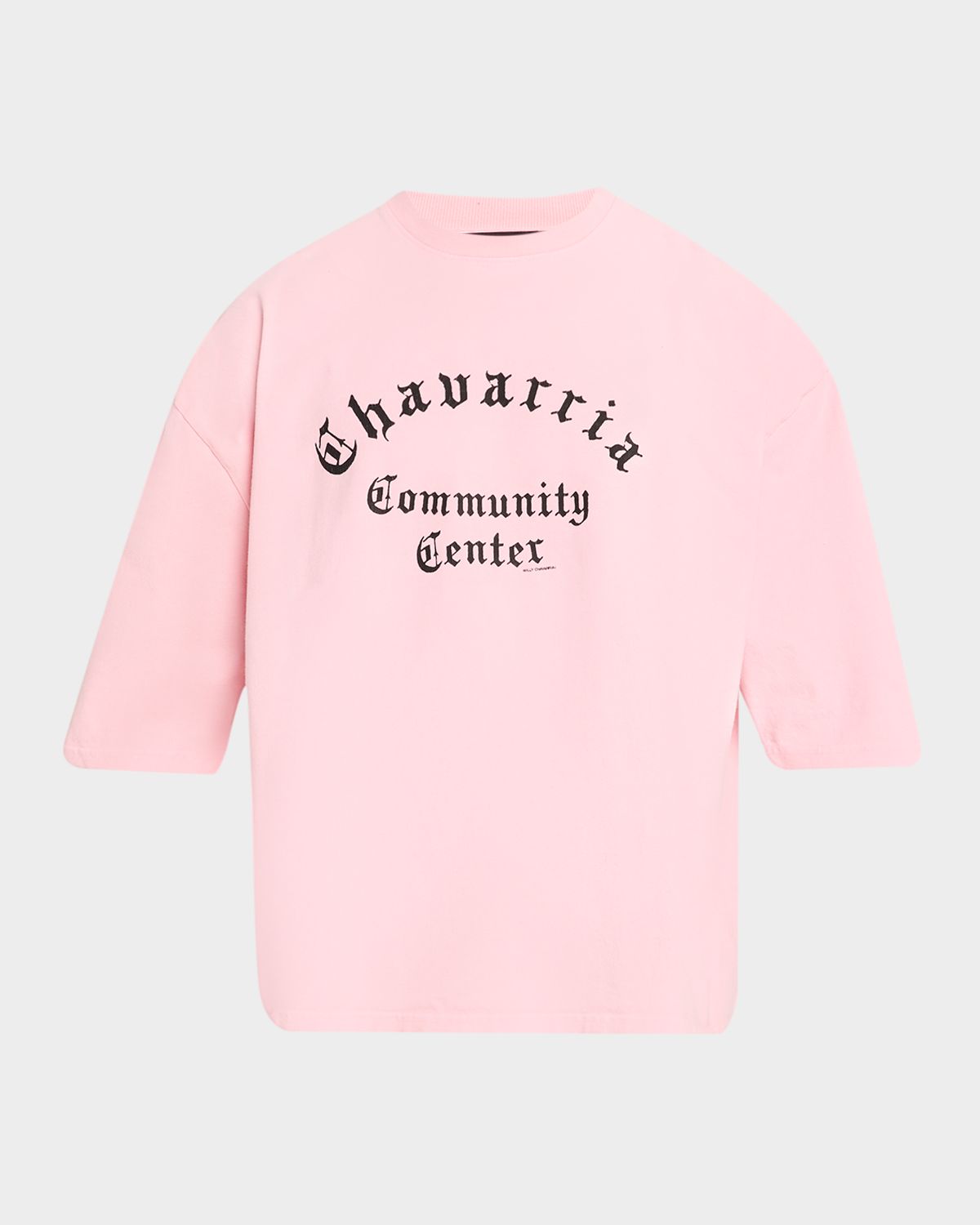 Willy Chavarria Men 's Chavarria Community Center Boxy Fit T-Shirt