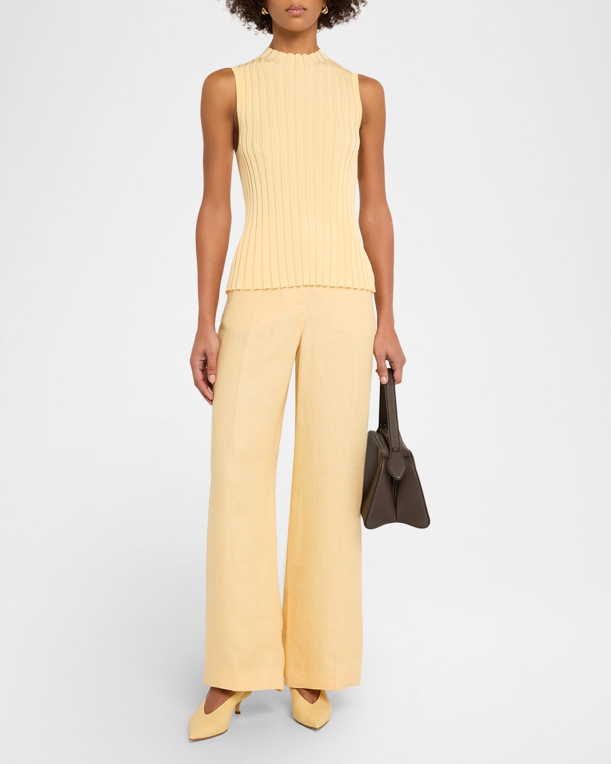 Weekend Max Mara Malizia Wide-Leg Linen Pants