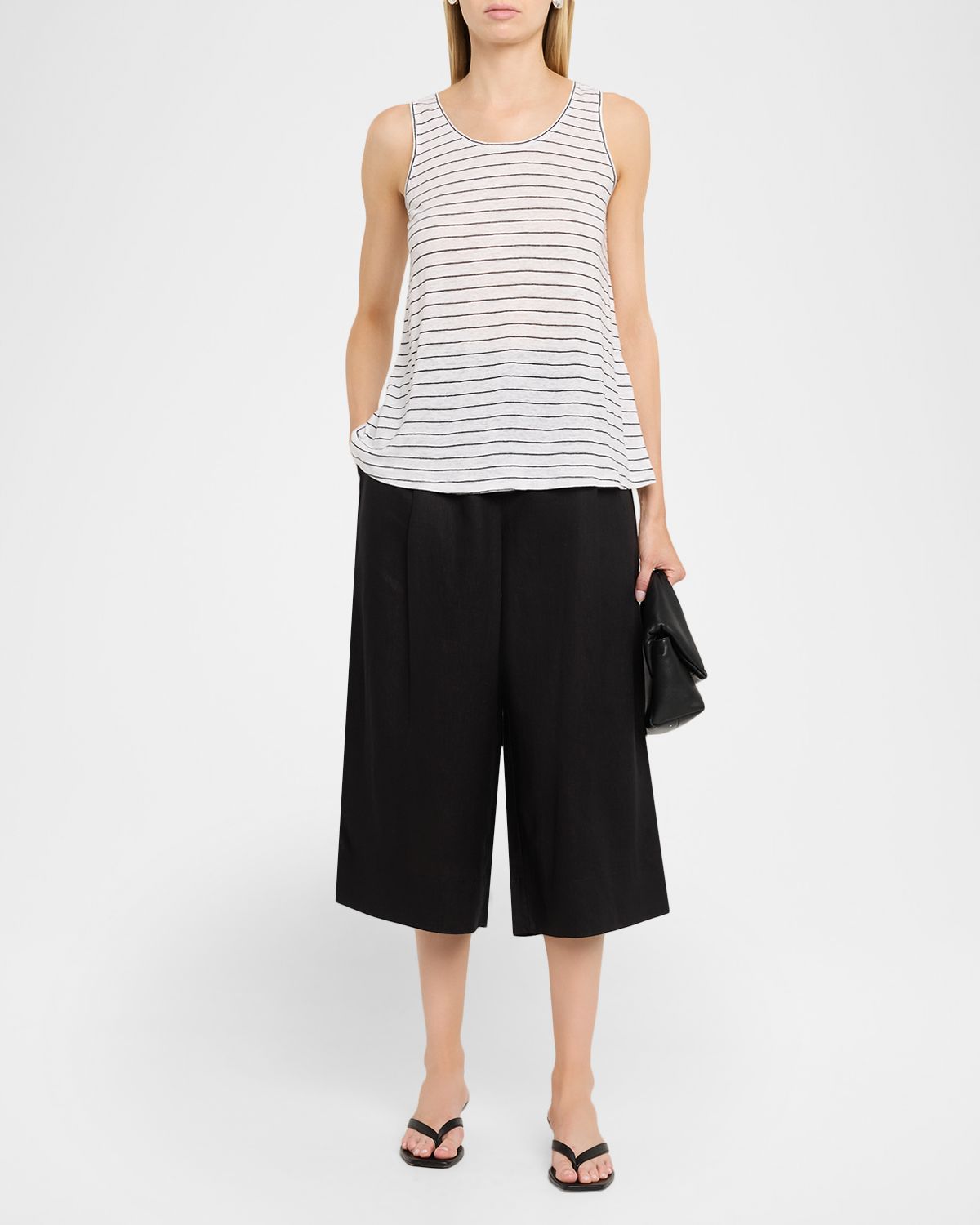 Eileen Fisher Striped Organic Linen Knit Tank Top | Thumbnail 5 Eileen Fisher Striped Organic Linen Knit Tank Top | Thumbnail 5