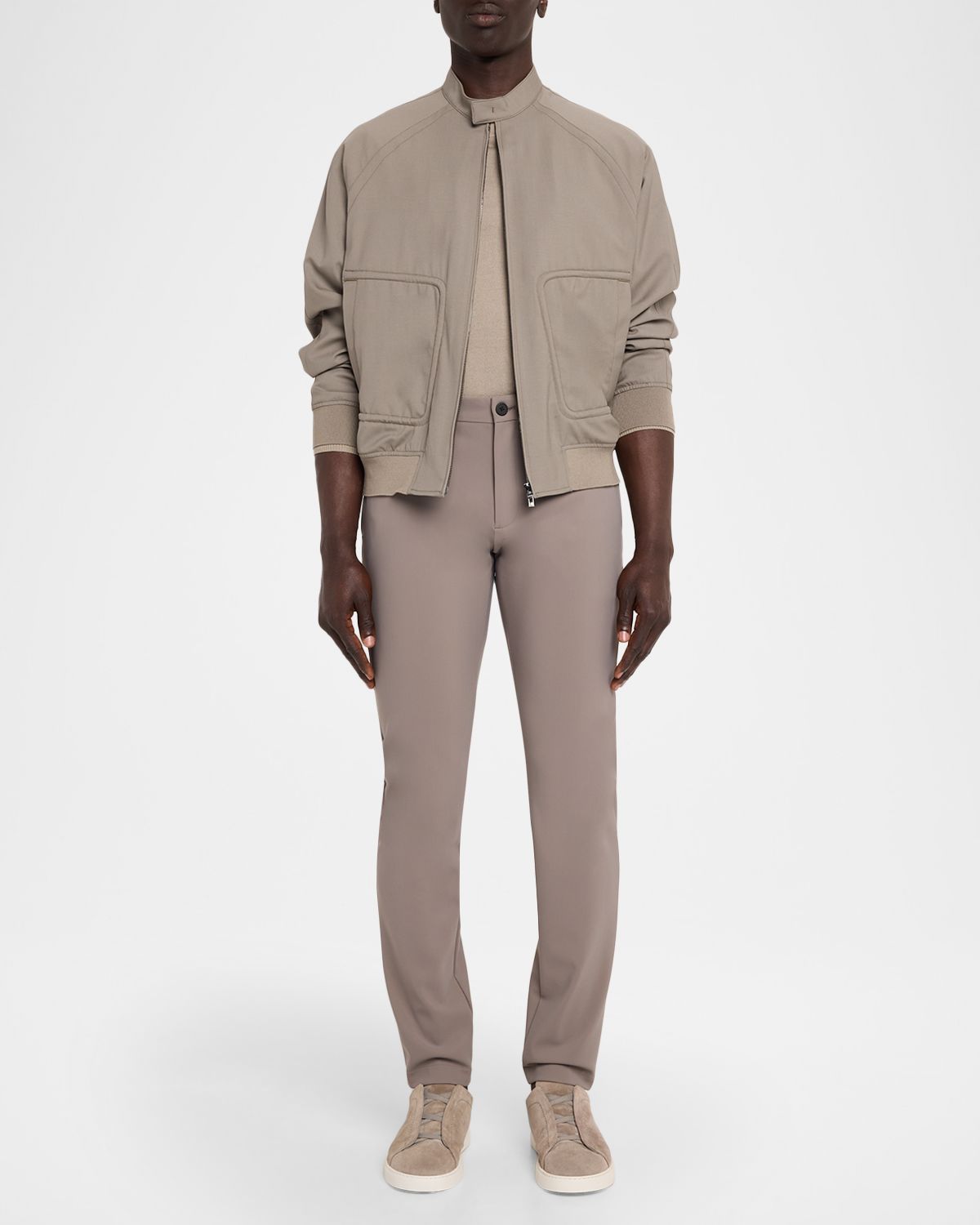 Emporio Armani Men 's Oversized Wool Bomber Jacket