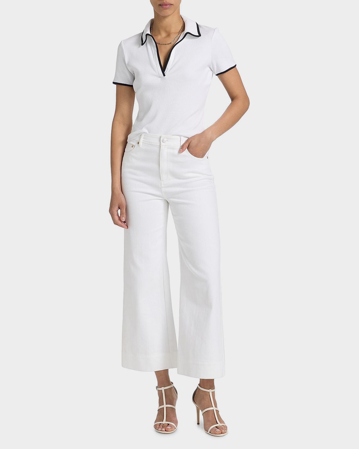 Cinq a Sept Joey Wide-Leg Ankle Jeans